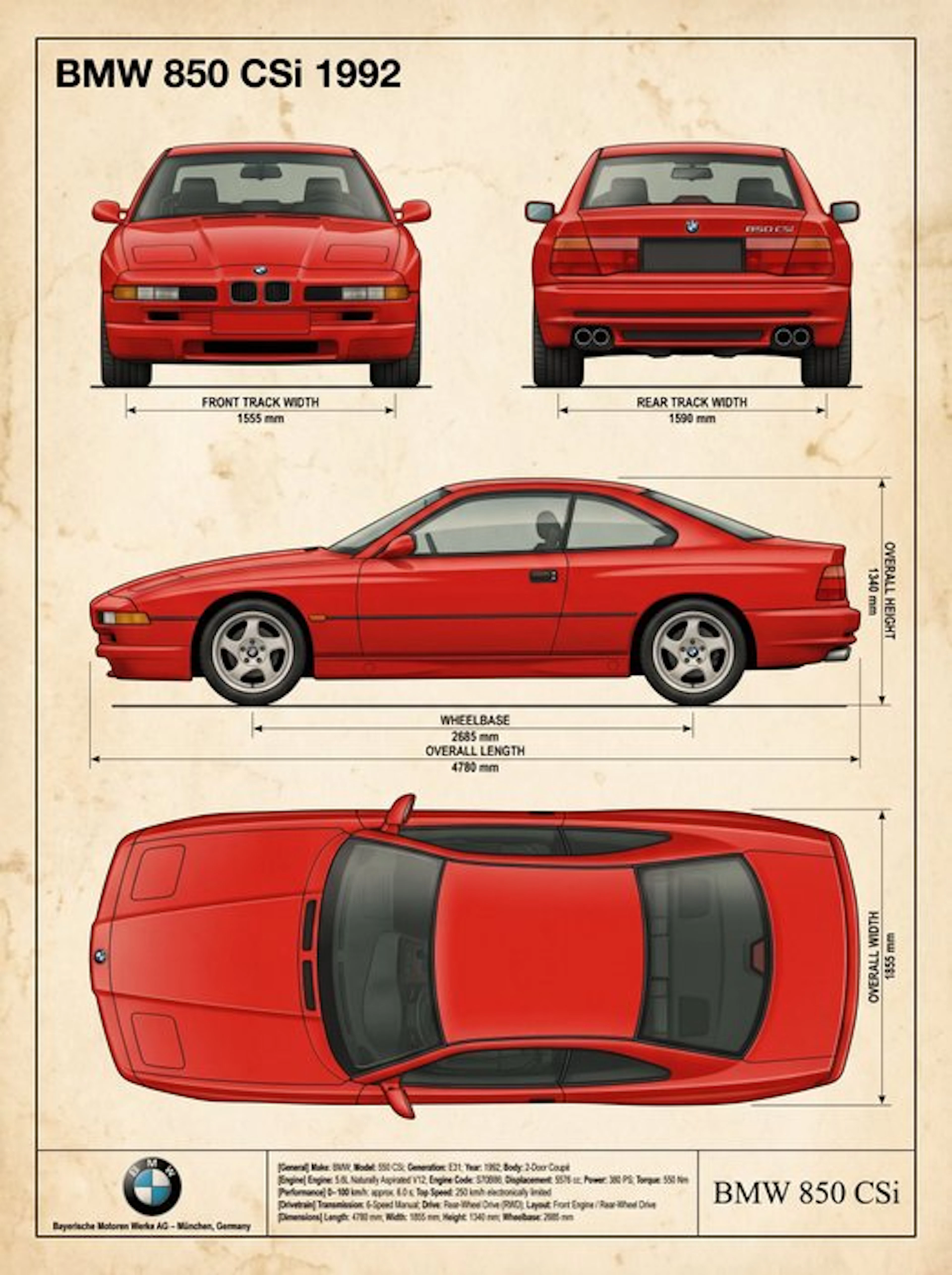 Shmidt.Art - BMW - BMW 850 CSi 1992 - 1990s