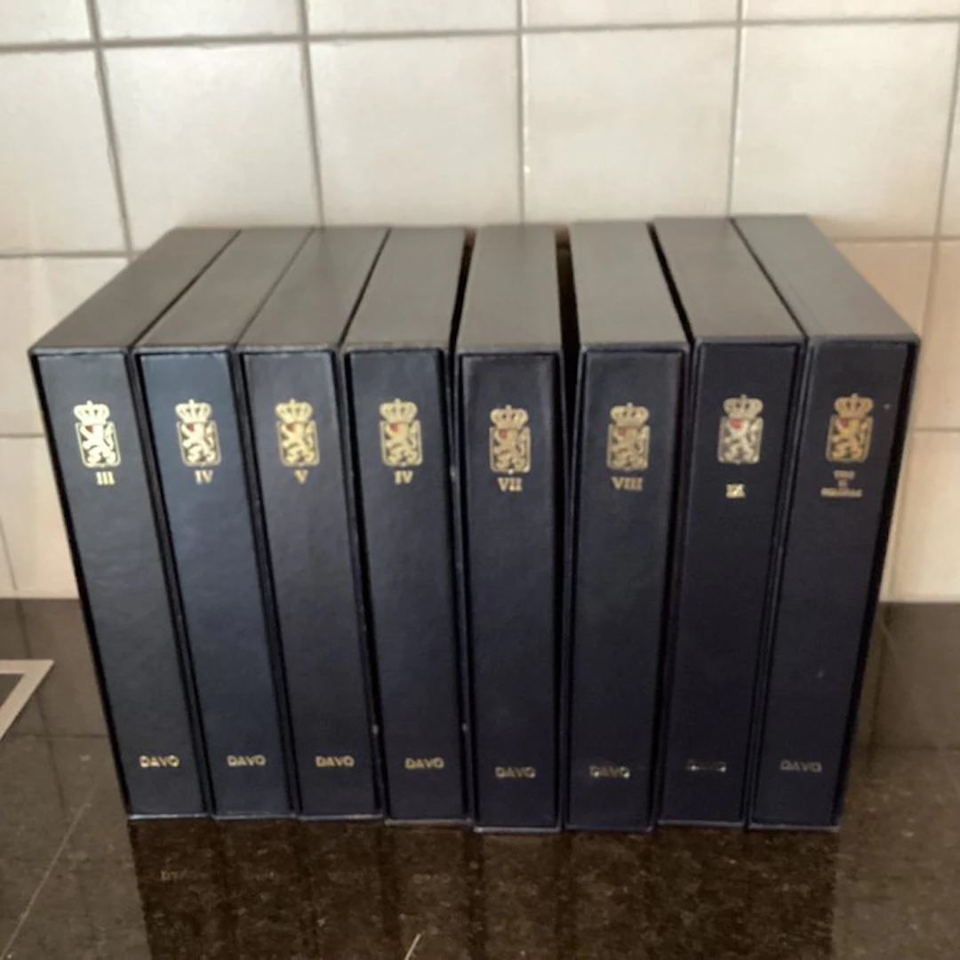 Belgium - Set of 8 Davo albums: Complete LUXE set from...