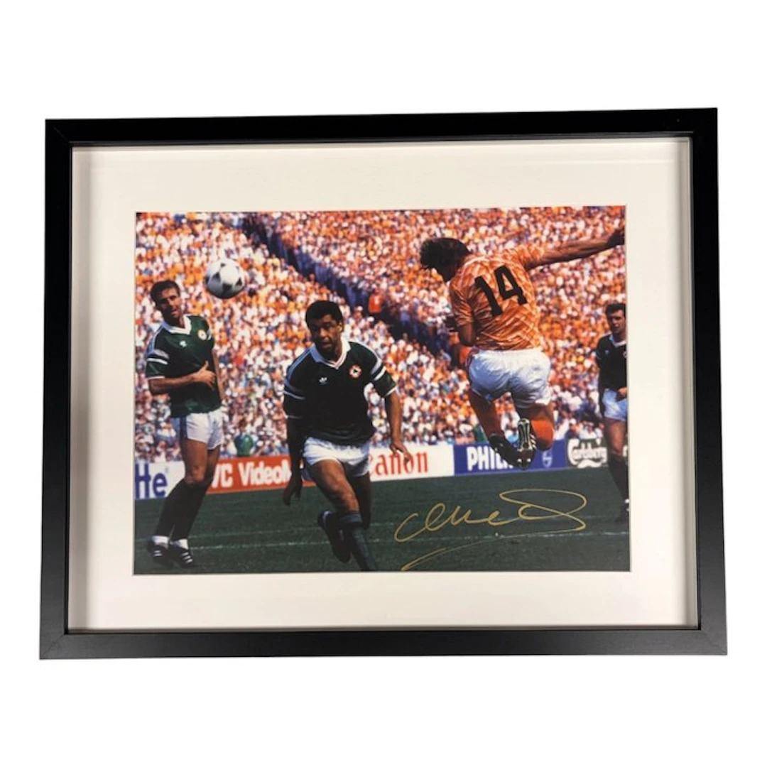 Gesigneerd - Wim Kieft - Nederlands Elftal - Kopbal Ierland - EK 1988