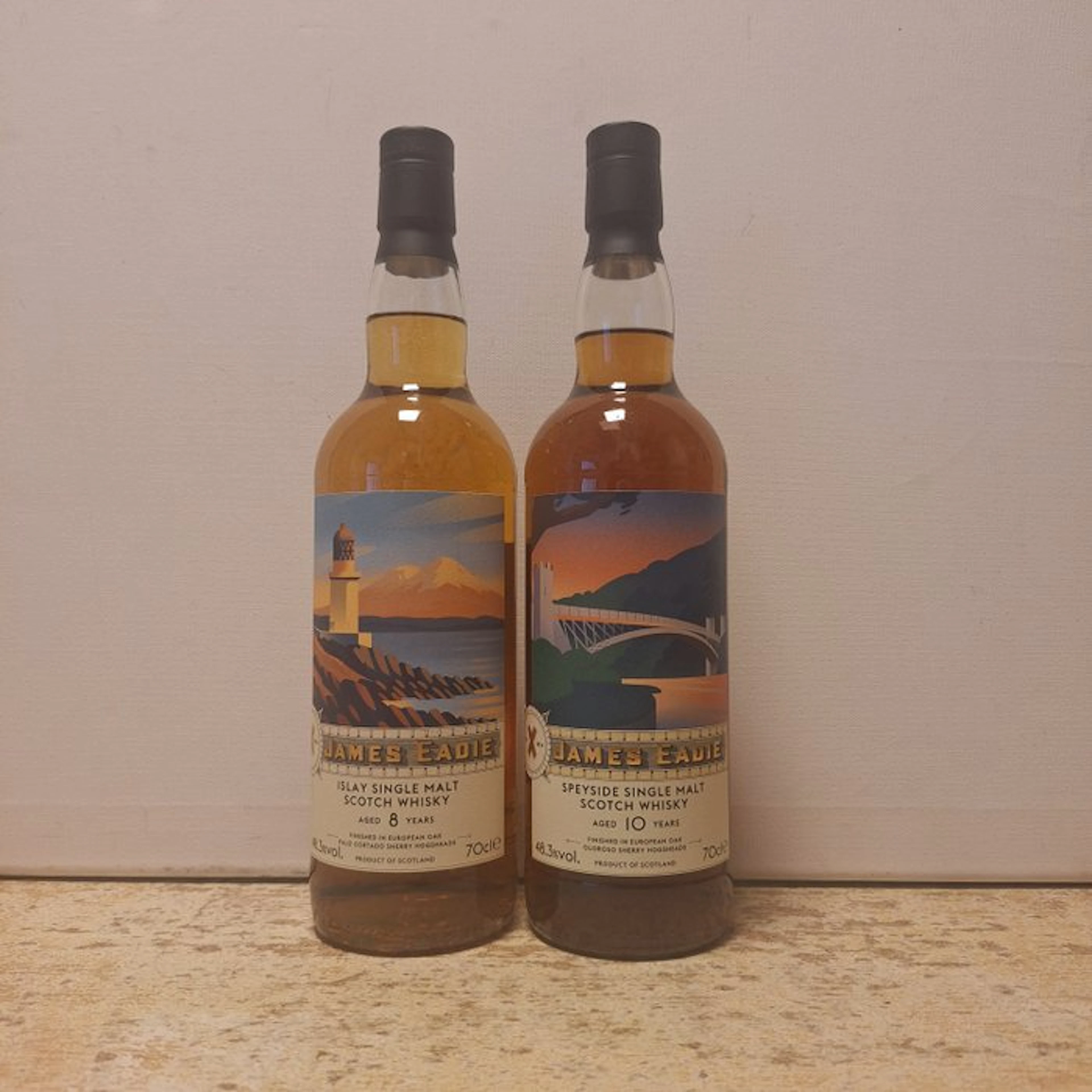 Caol Ila 8yo Palo Cortado Finish + Dailuaine 10yo Oloroso...