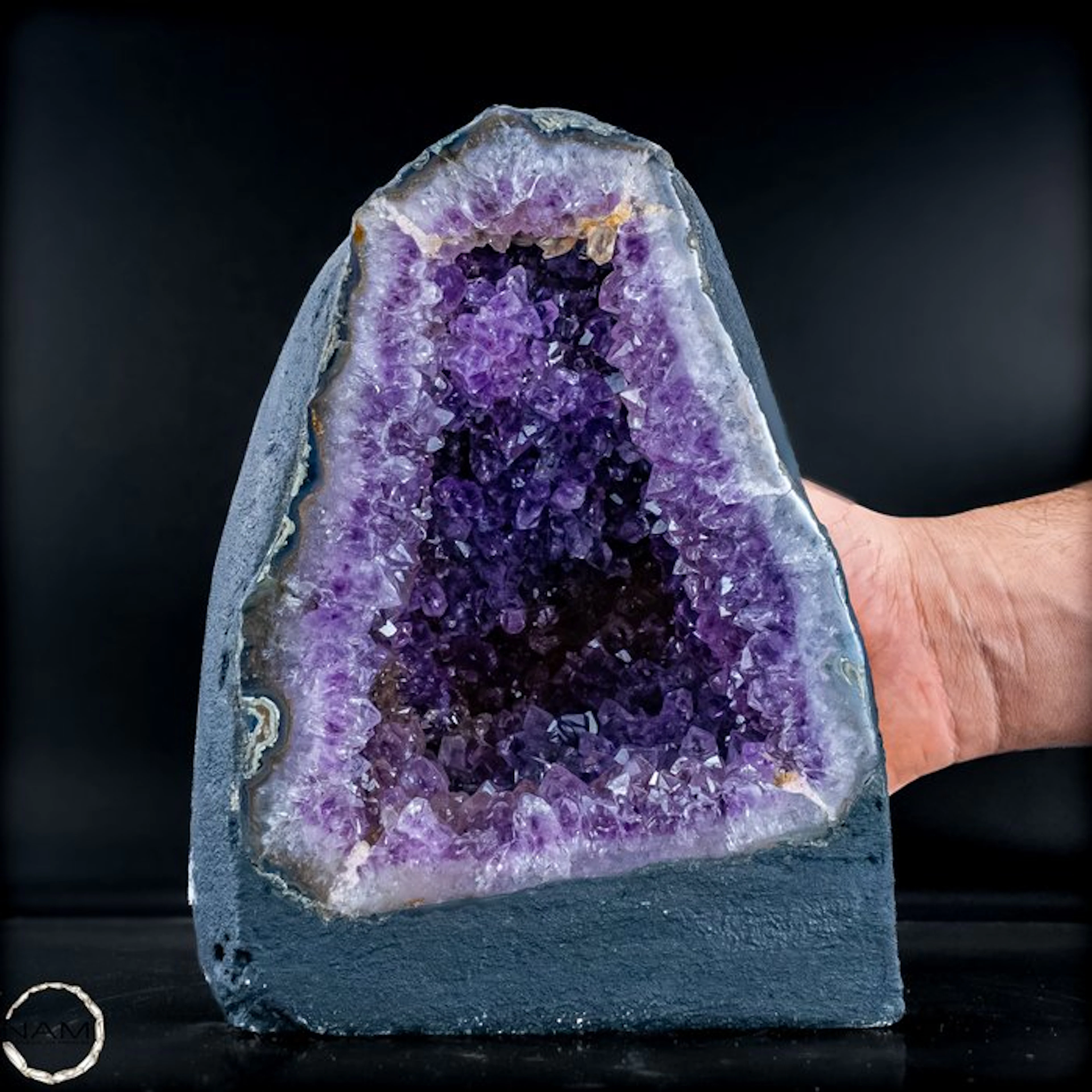 Natural amethyst crystal cathedral – deep purple collector's rarity- 3212.91 g