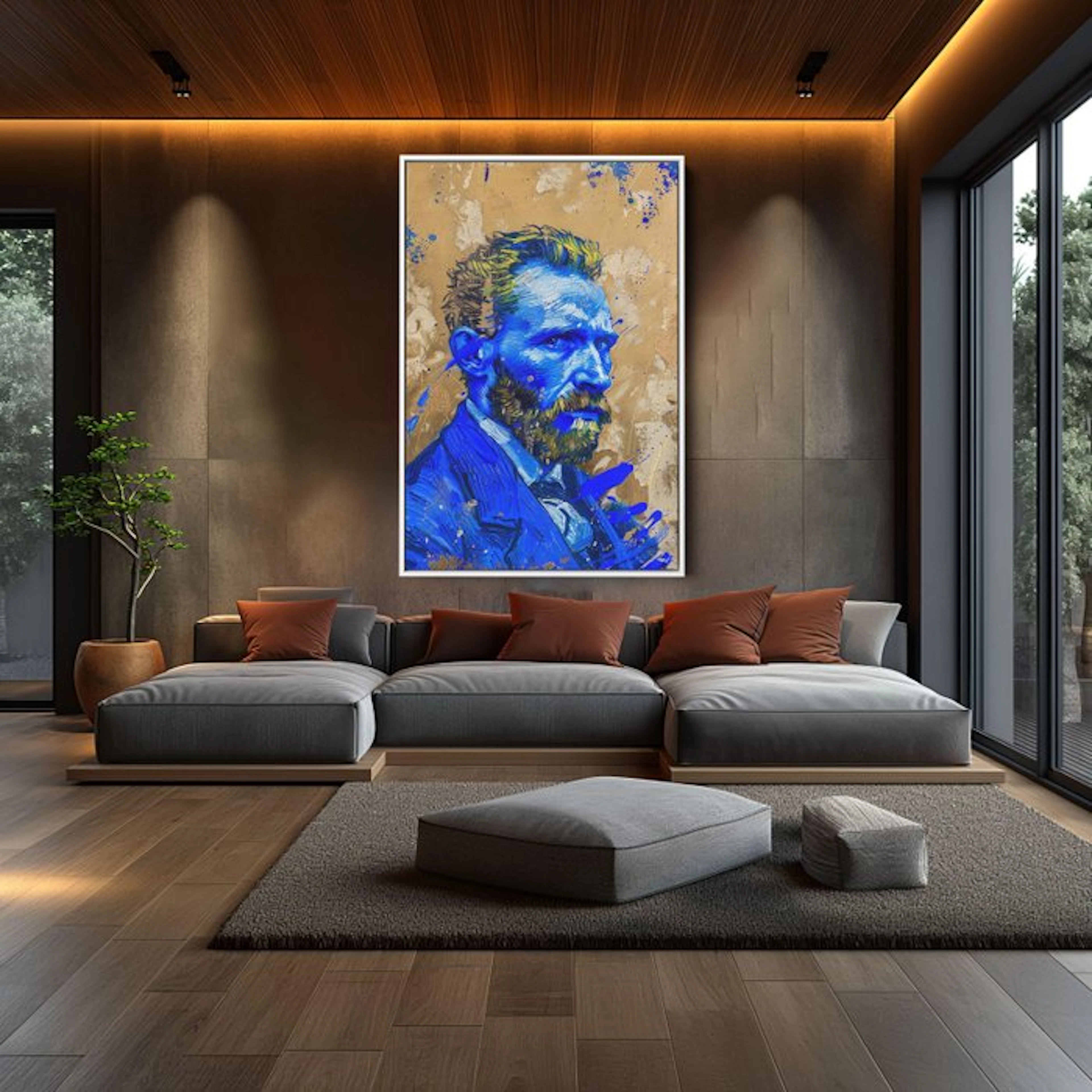 Dine Chanima (XX-XXI) - (XXL) Giant Street Wall with Van Gogh Portrait