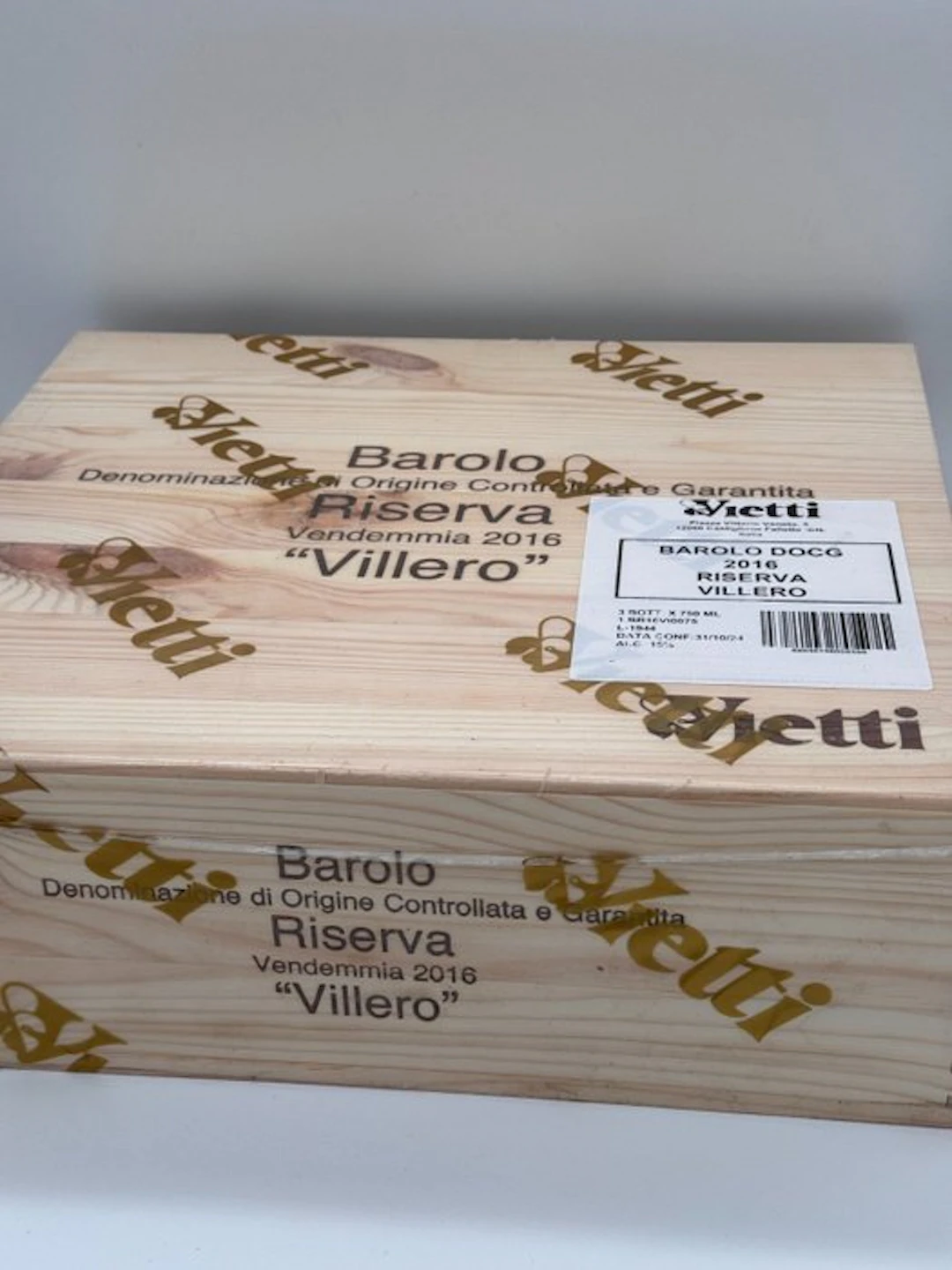 2016 Vietti, Barolo Riserva "Villero" - Barolo Riserva, DOCG - 3 Bottles