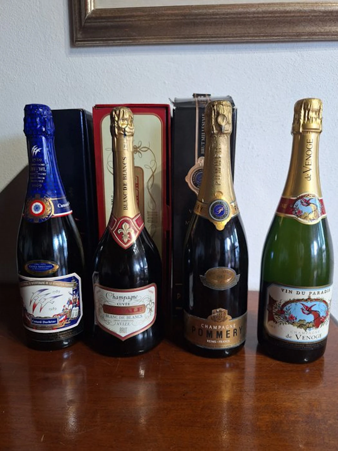 De Venoge, Pommery, Orpale, Canard Duchene - Champagne - 4 Bottles (0.75L)