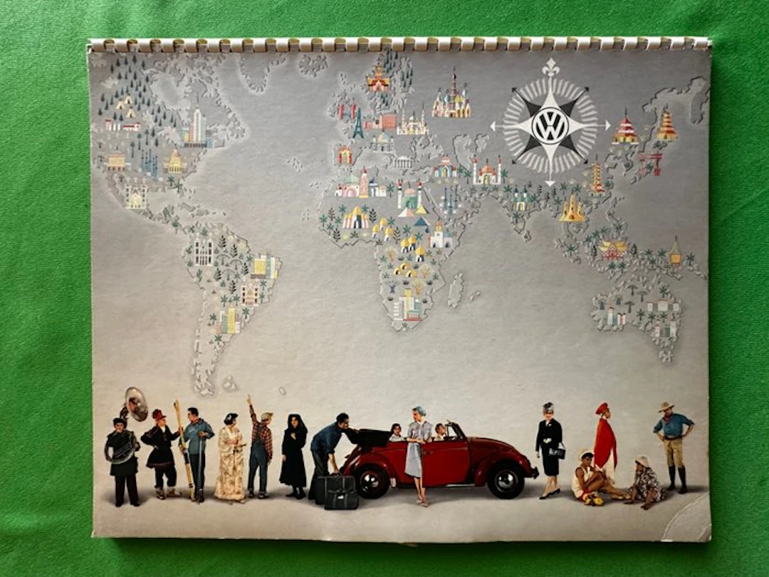 Calendar - Volkswagen - Beetle - T1 - Karmann Ghia - 1960