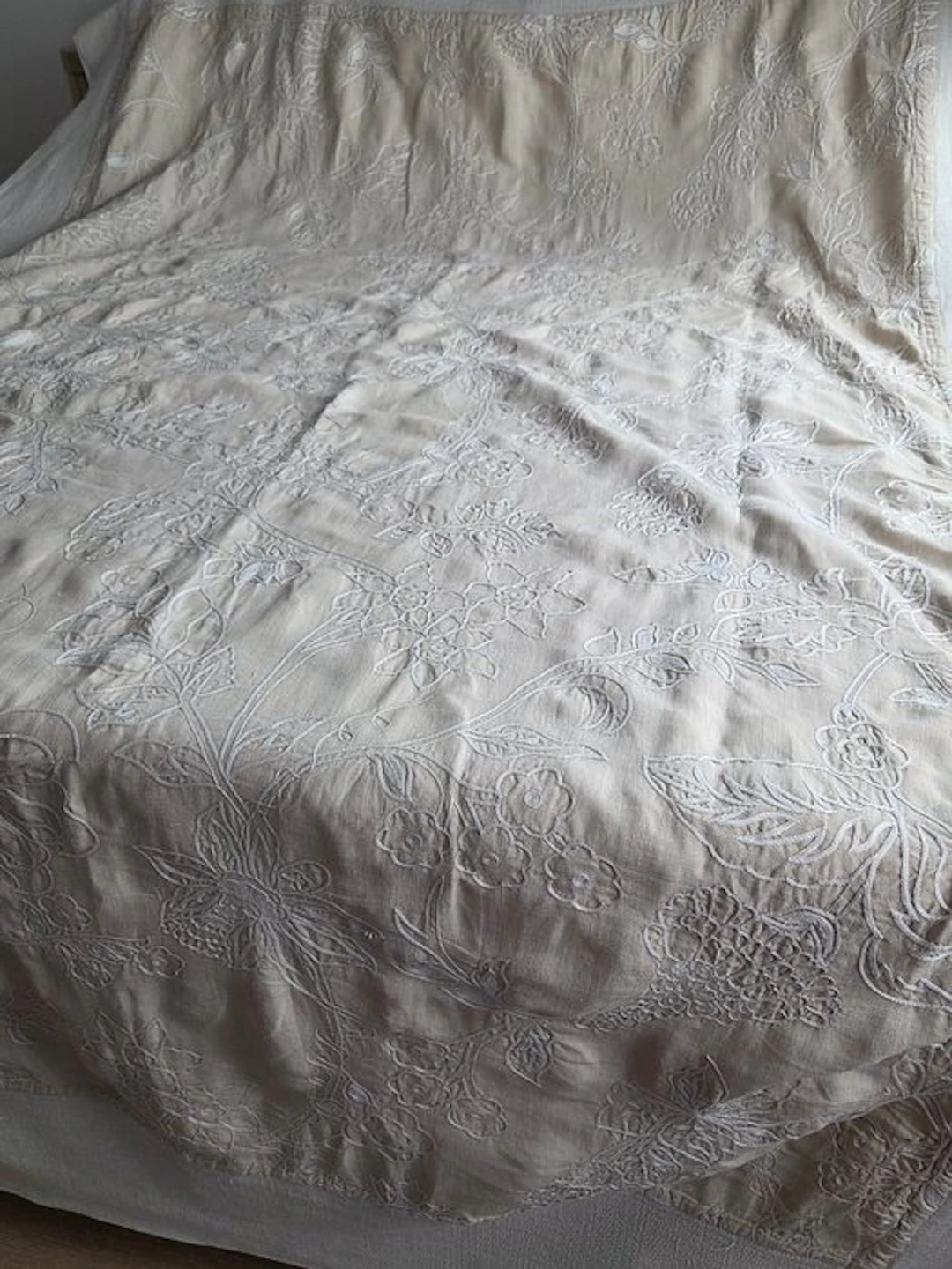 Table mats. Plaid. - Tablecloth - 210 cm - 140 cm - Bedspread.