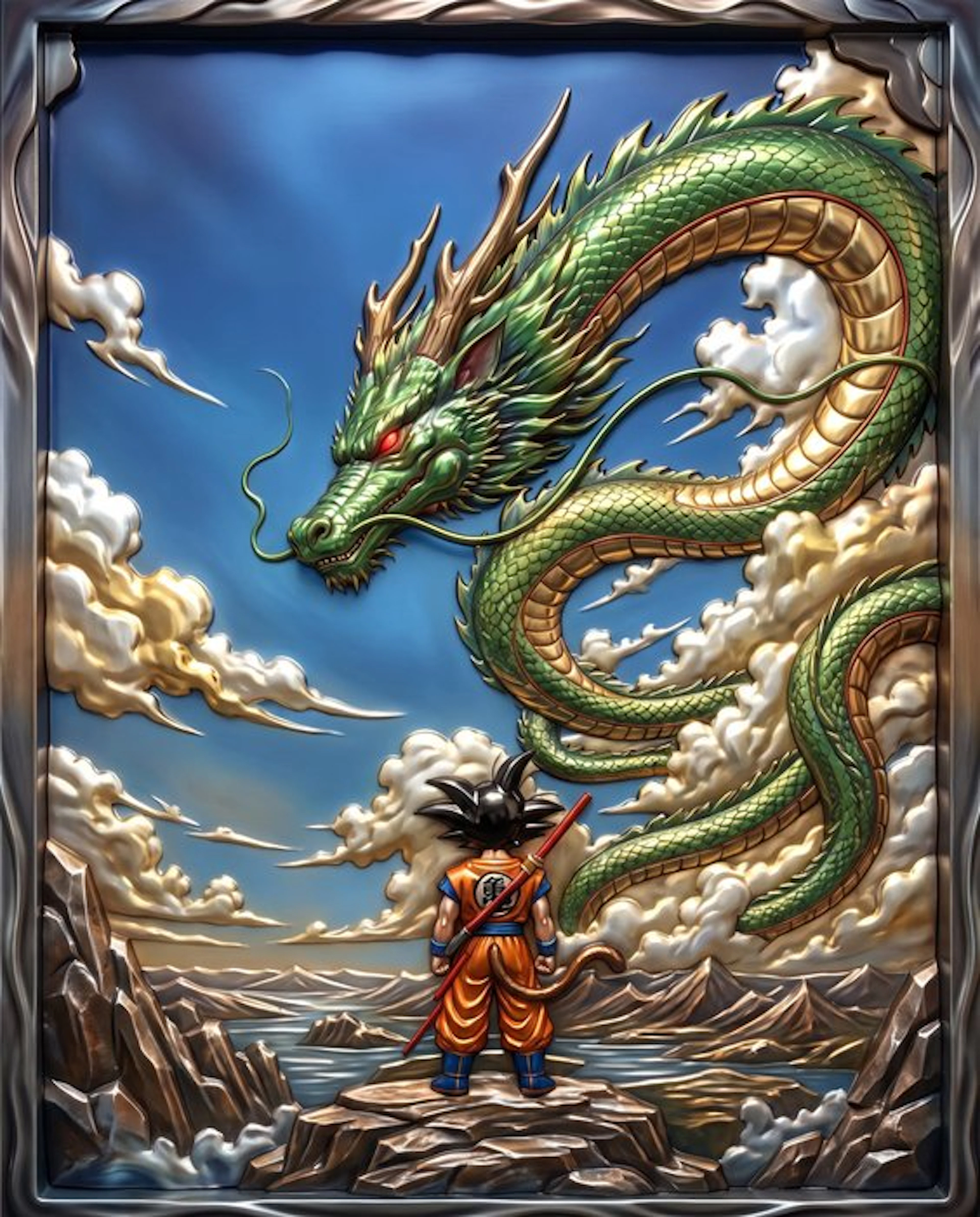AT9 - "Goku x Shenron: Metallic Meeting"