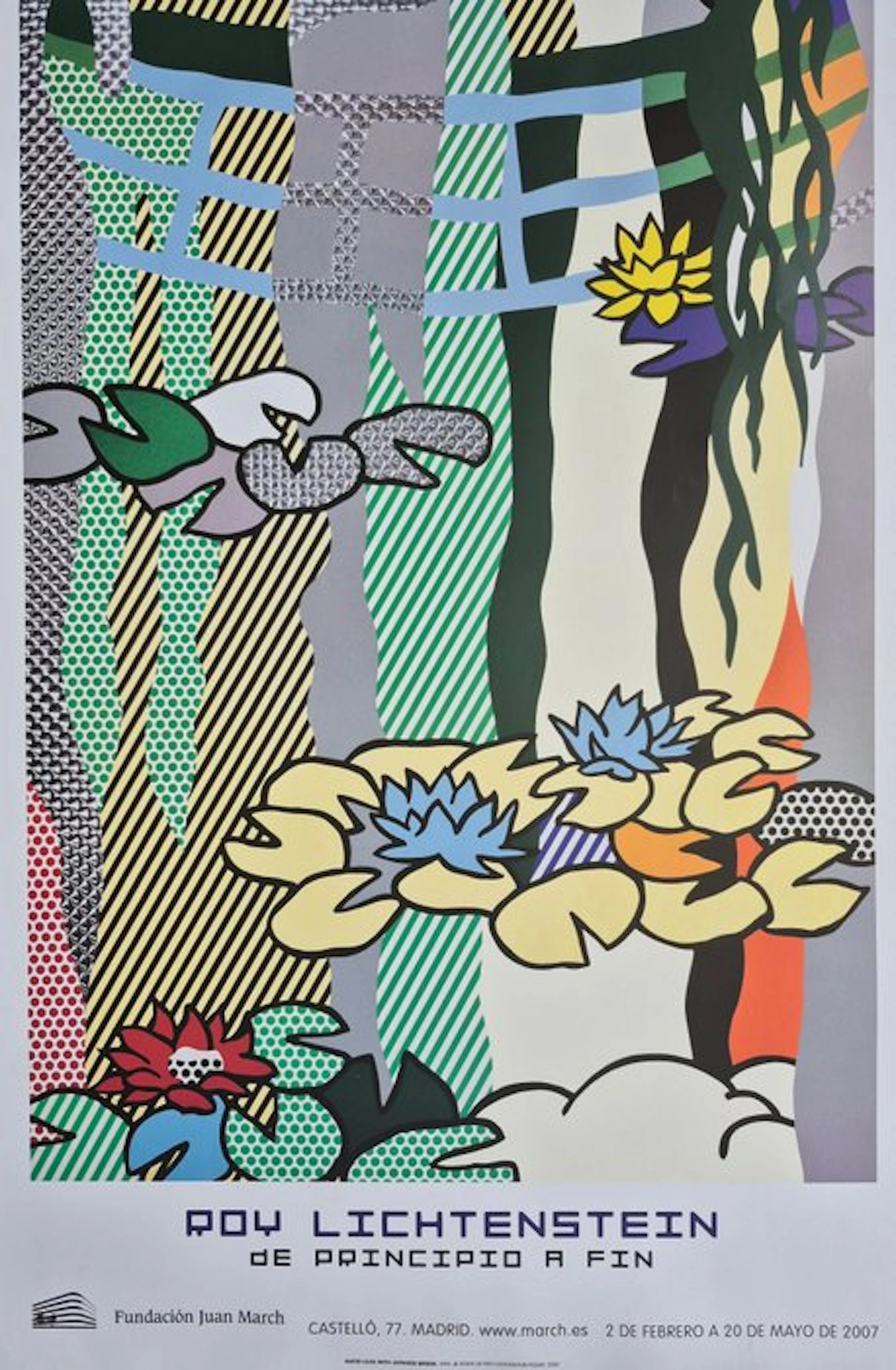 Roy Lichtenstein - Water Lilies with Japanese Bridge - 1990s