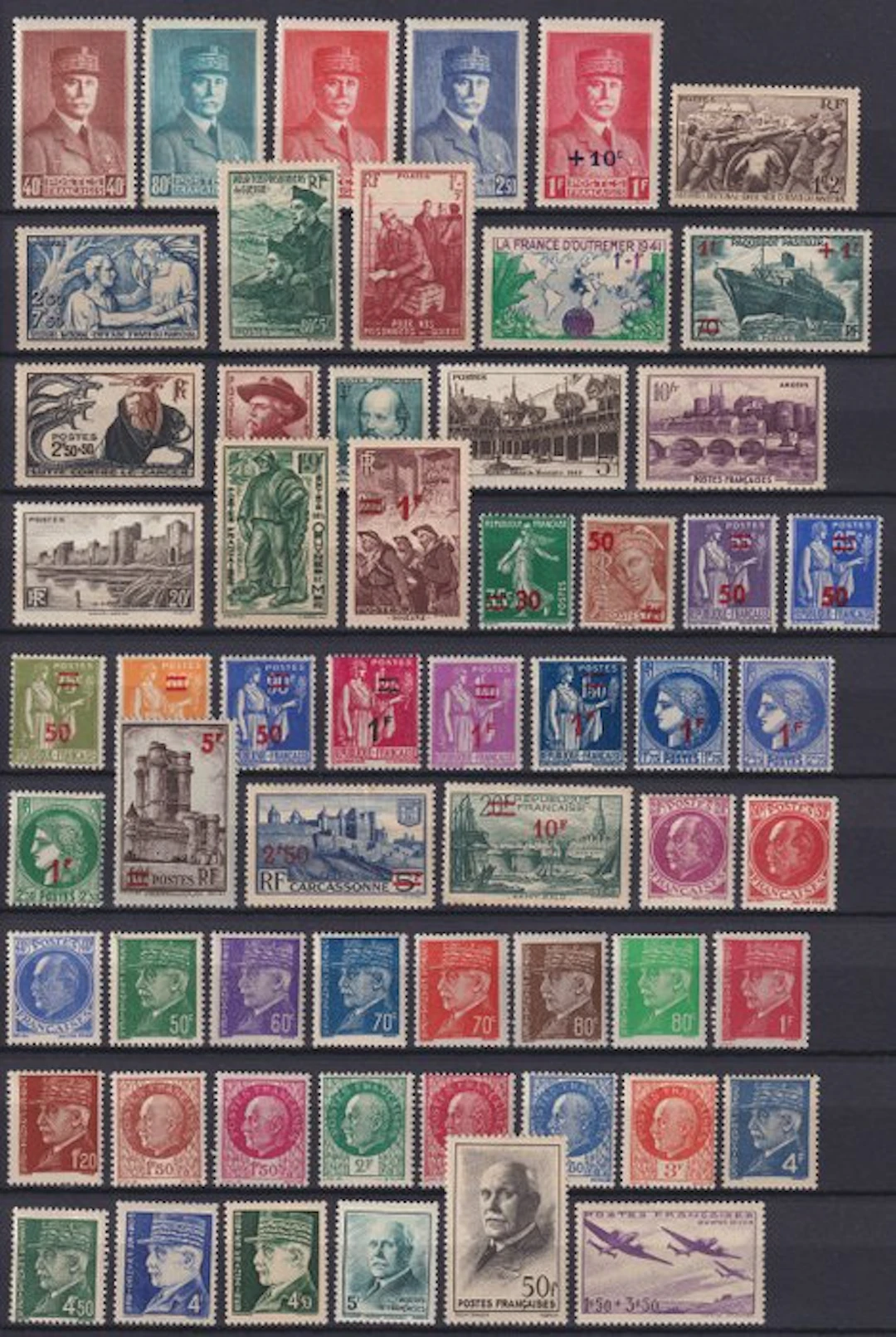 France 1940/1947 - Complete collection from No