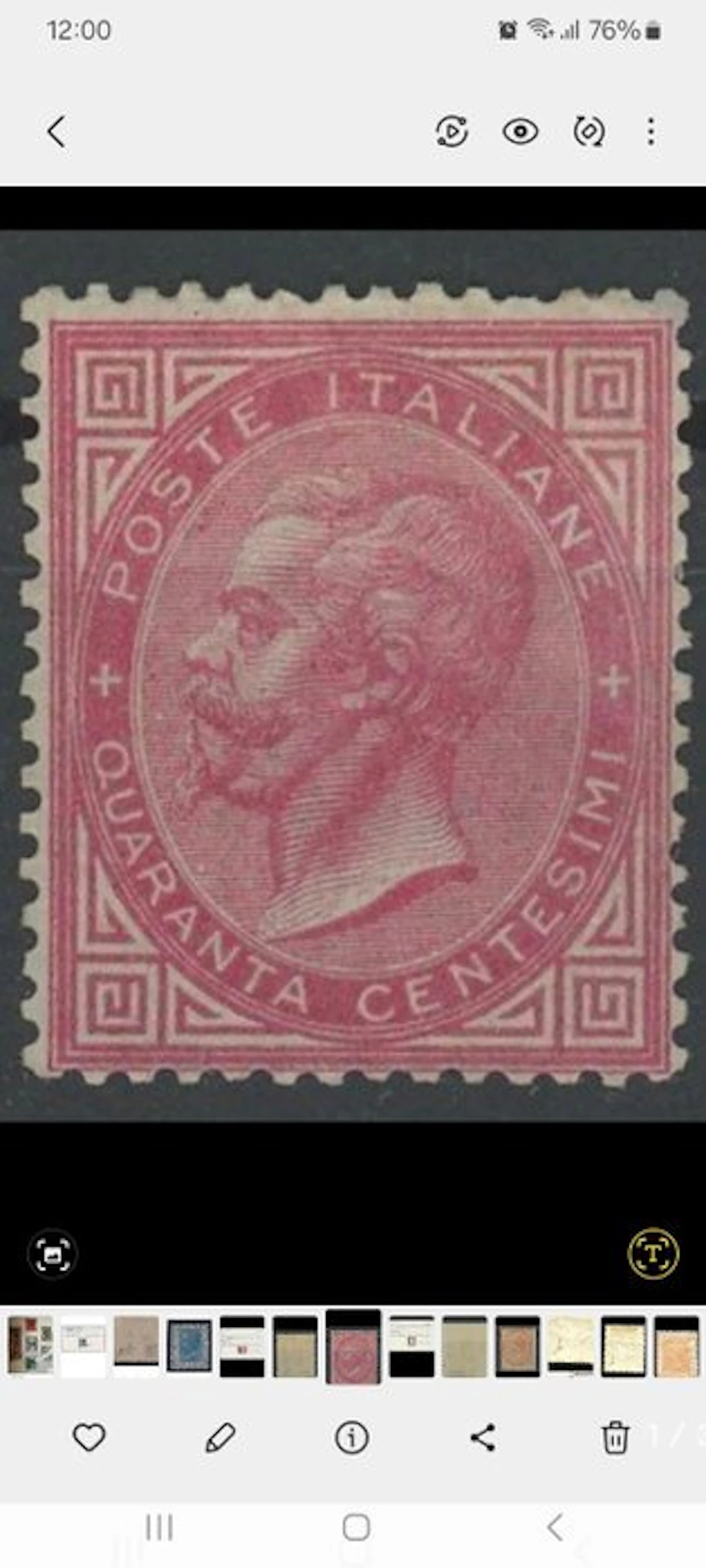 Italy 1863/1863 - 40-cent edition from Turin. - Sassone N. T20