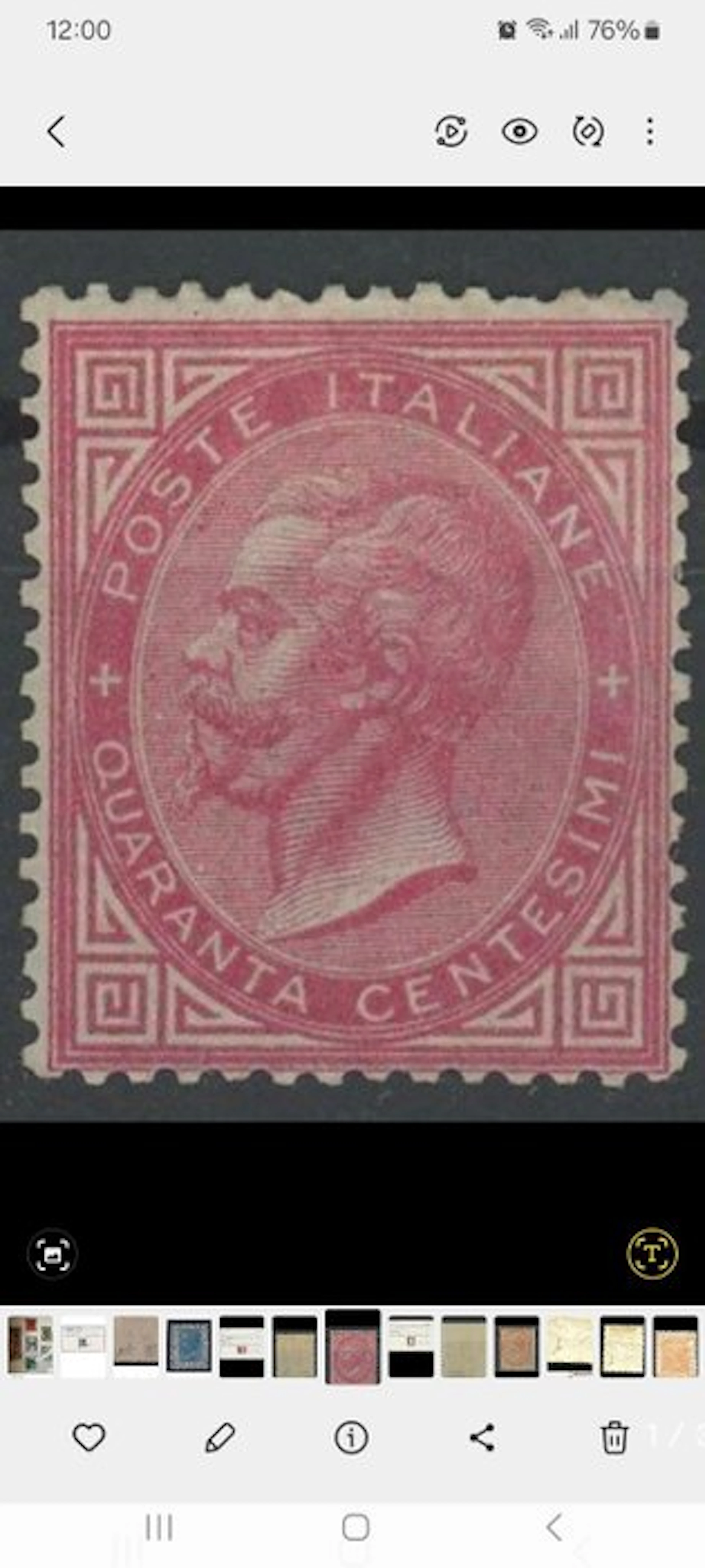 Italy 1863/1863 - 40-cent edition from Turin. - Sassone N. T20