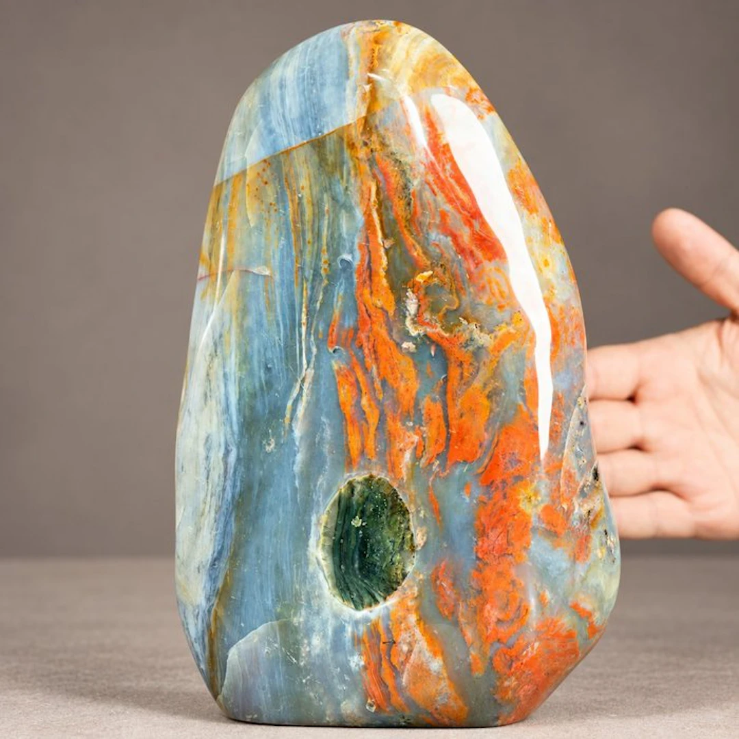 Madagascar Jasper Freeform - Height: 290 mm - Width: 190 mm- 7462 g - (1)