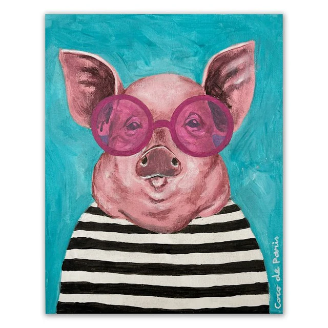 Coco de Paris - Stripy Pig