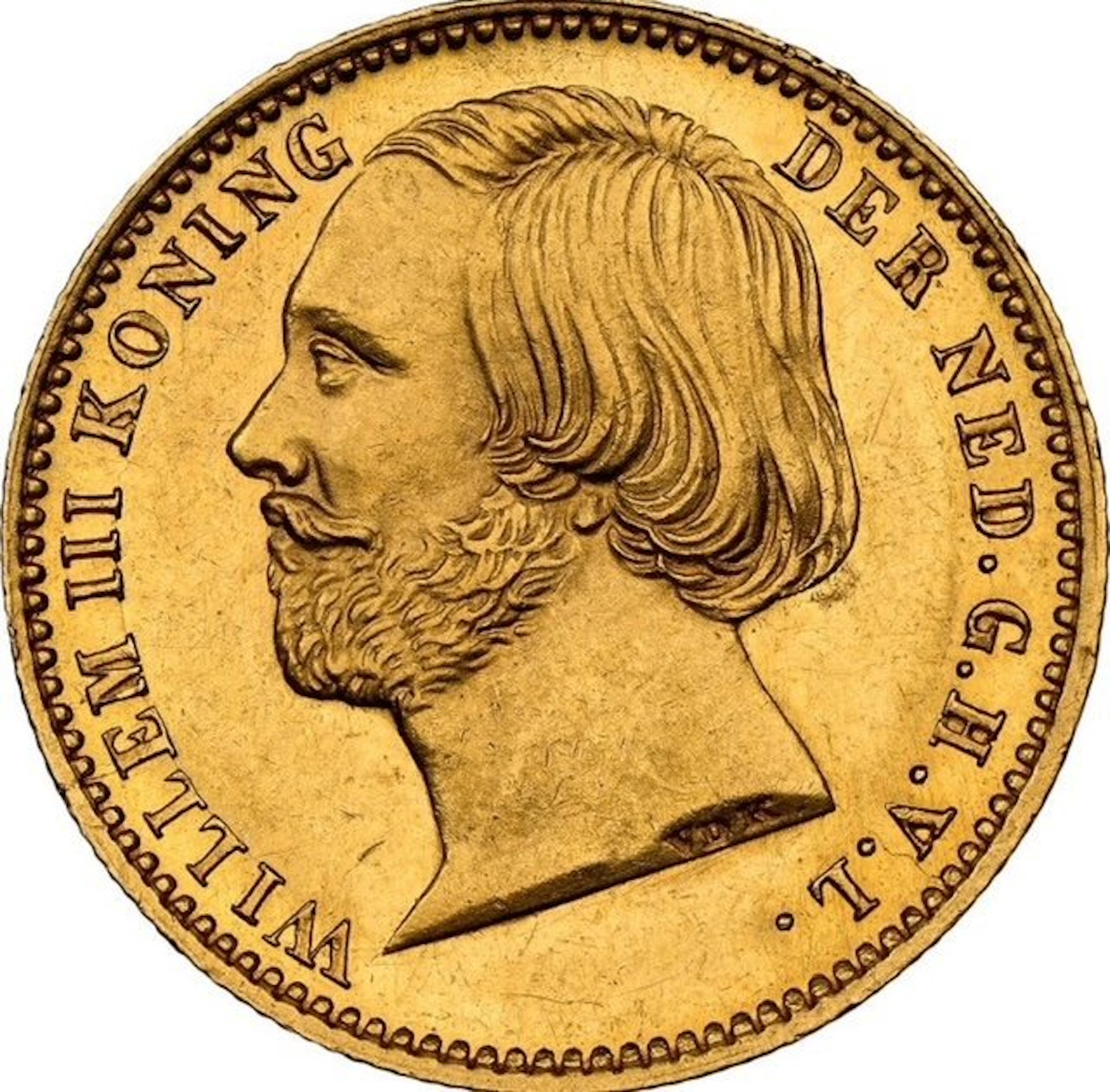 Netherlands. Willem III. 5 Gulden 1851