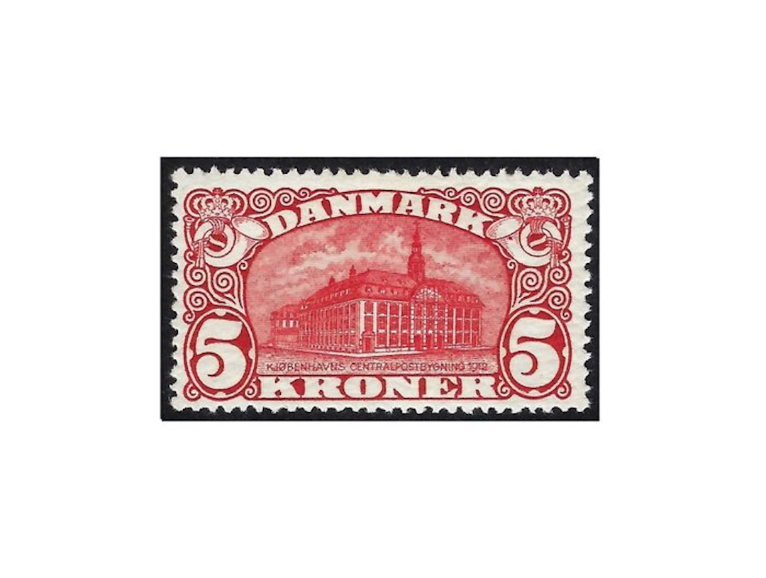 Denmark 1912 - Post office building - 5 Kr - Nº 68