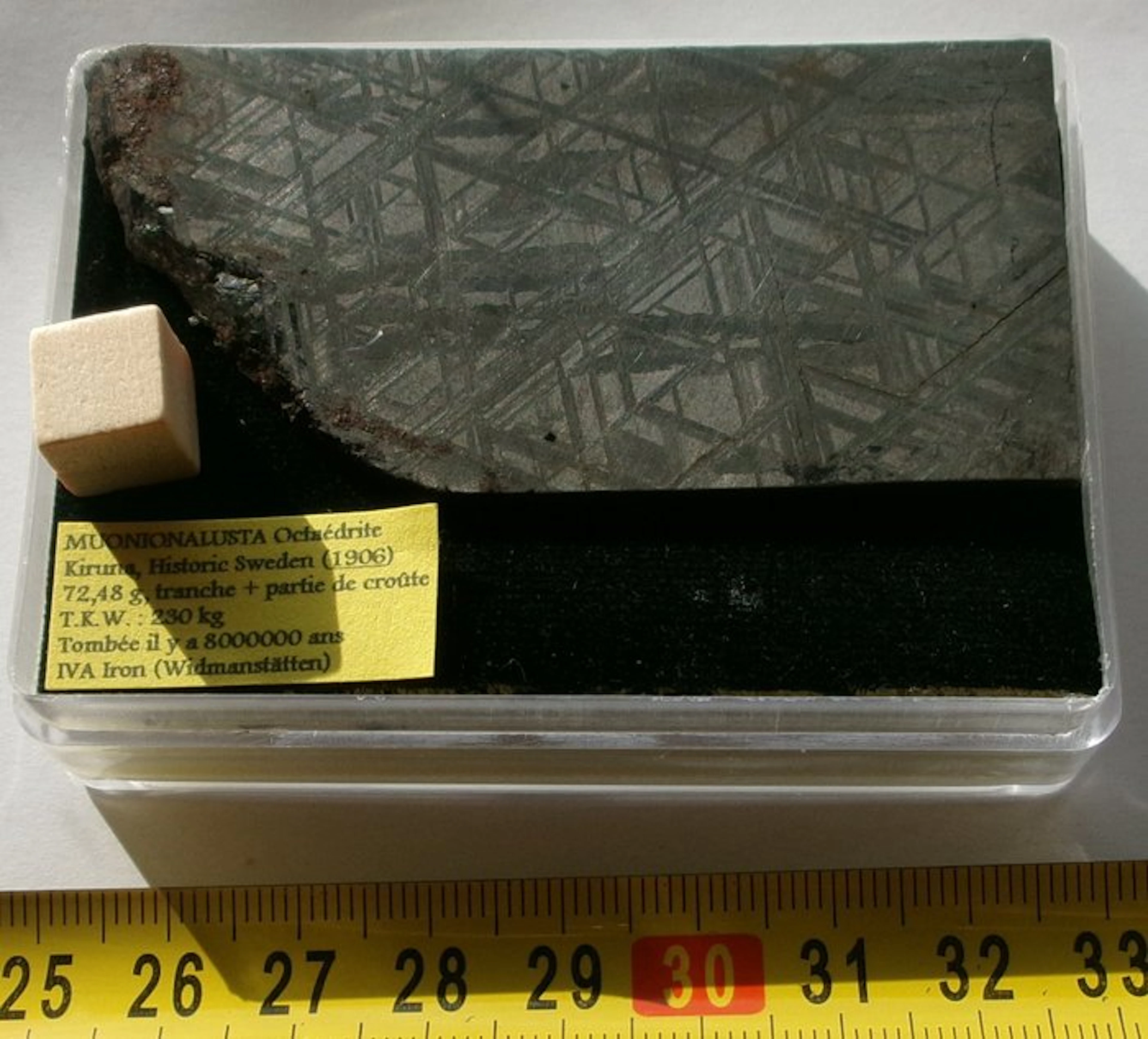Muonionalusta meteorite Superb IVA octahedrite with...