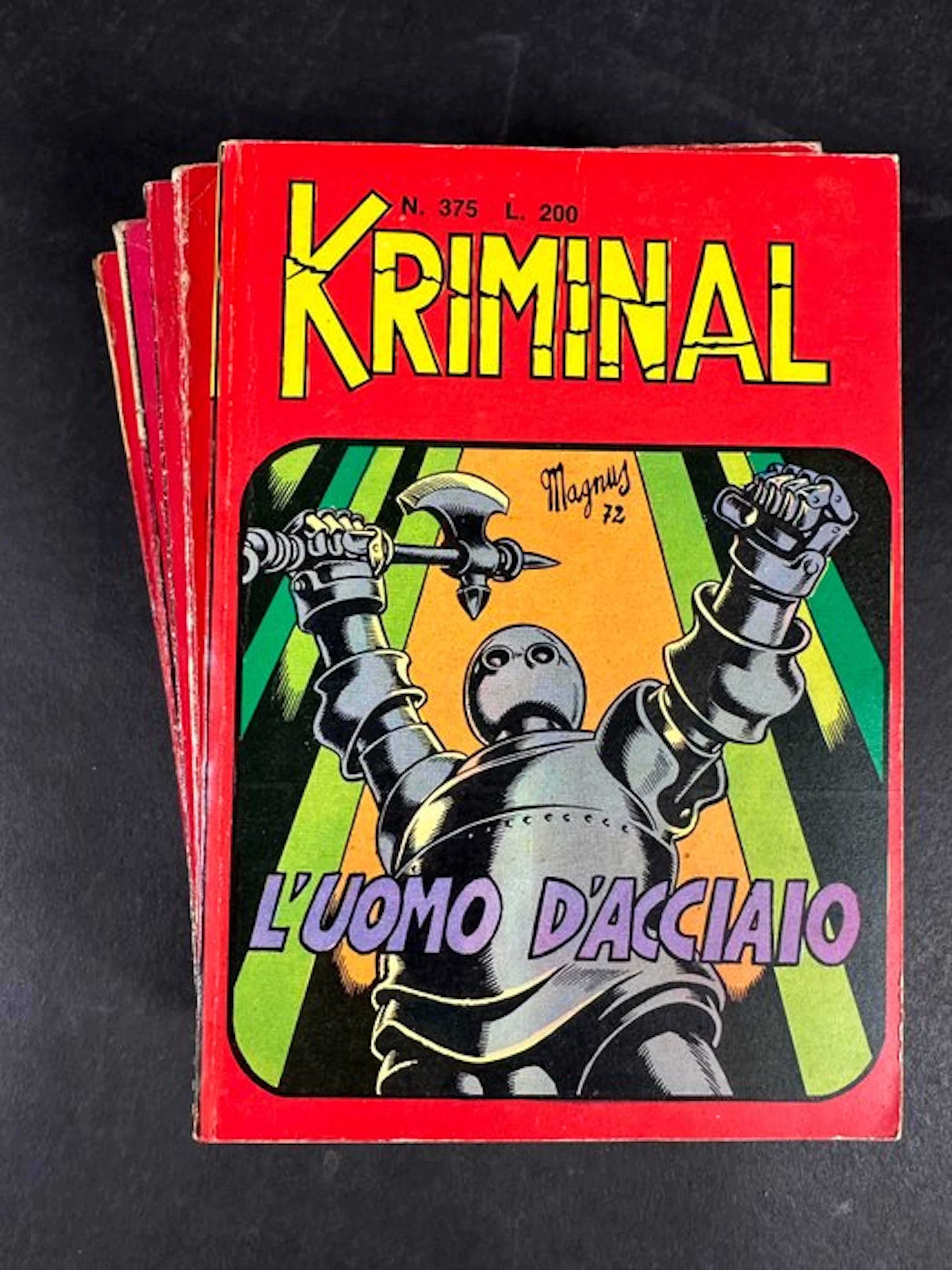 Kriminal nn. 375/379 - 5 Comic - First edition - 1972