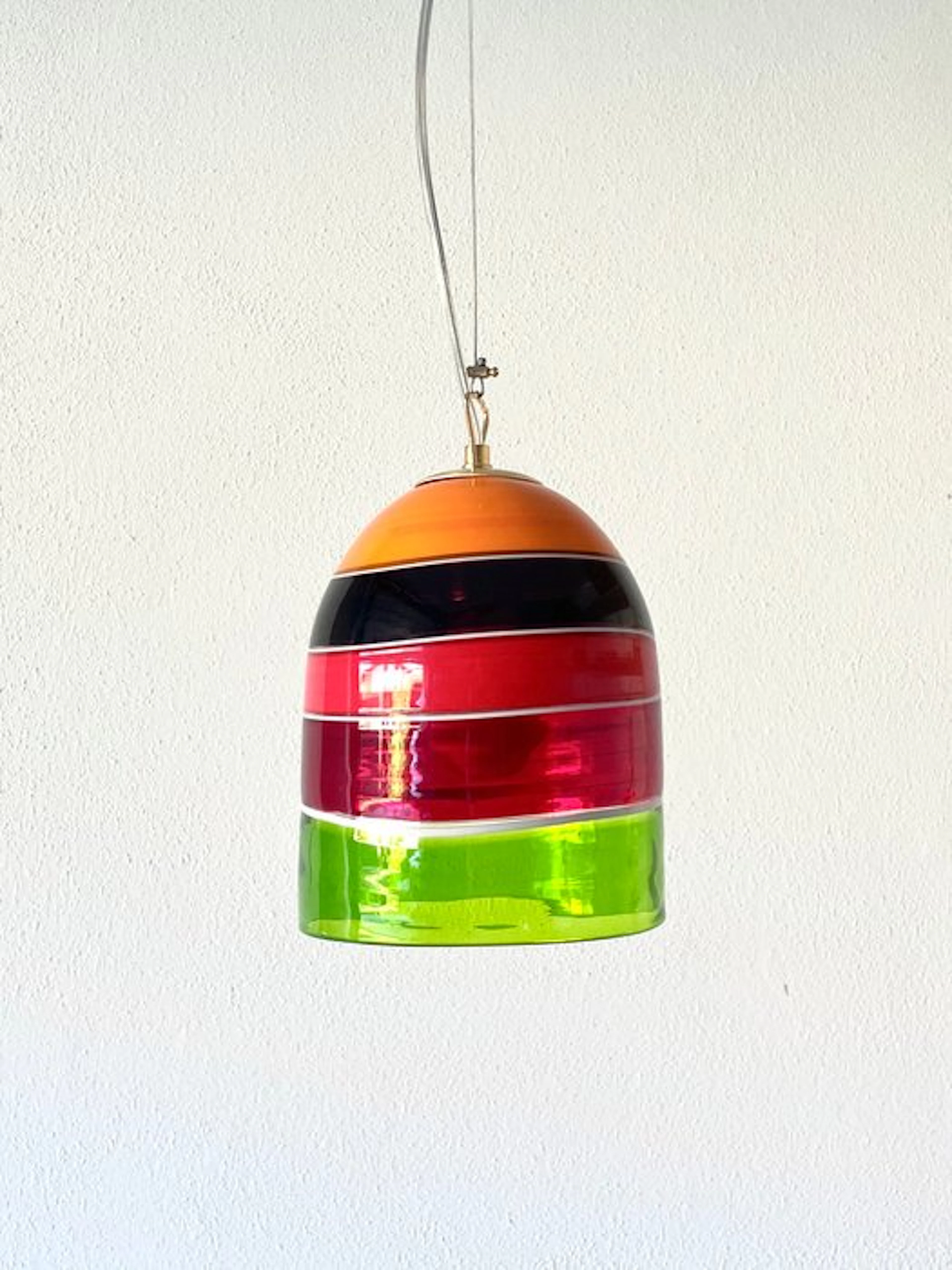 MURANO DESIGN - Chandelier - MULTICOLOR STRIPES - Murano glass