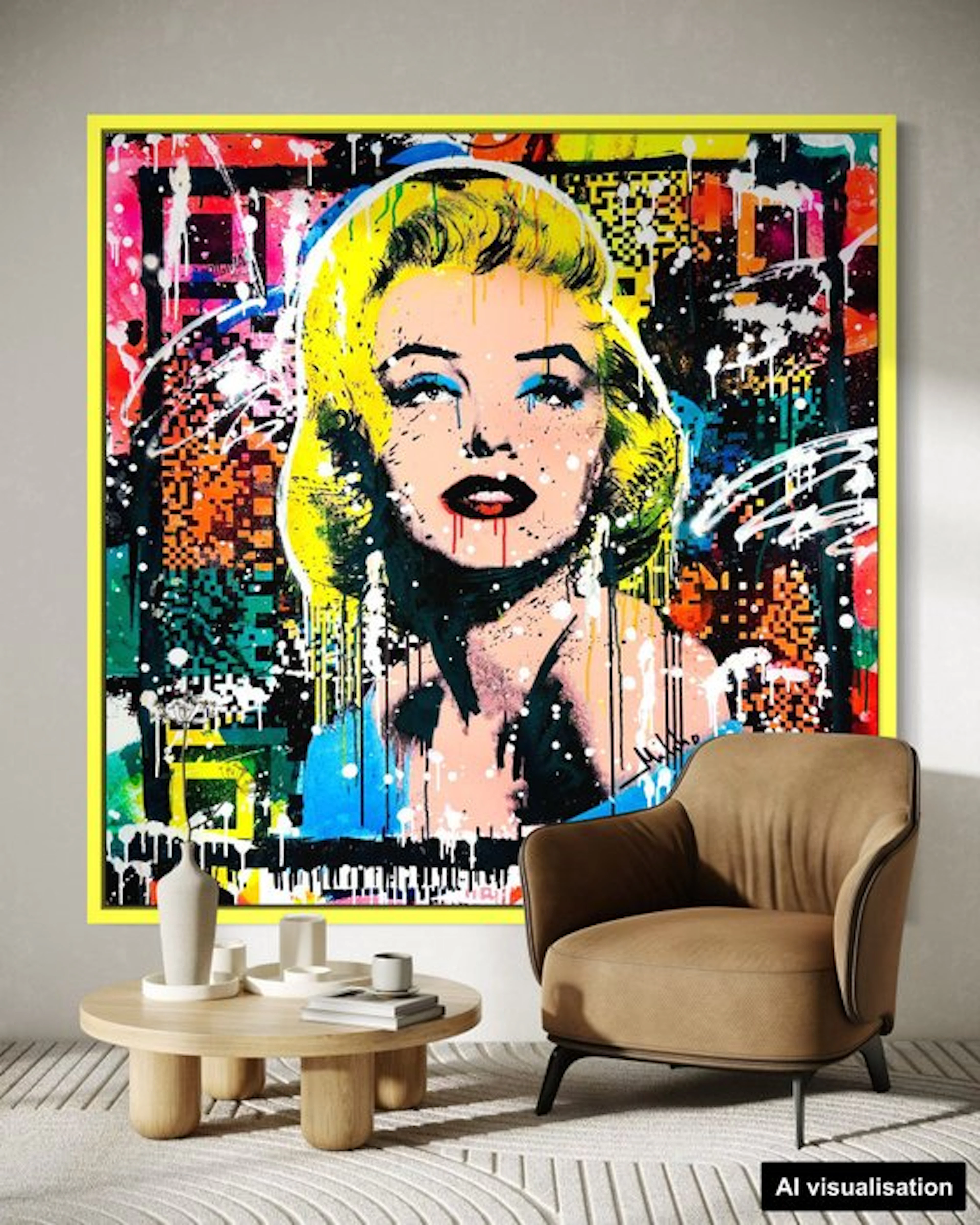 Mikko - Marilyn Monroe QR Background - XL [Unq 1/1]