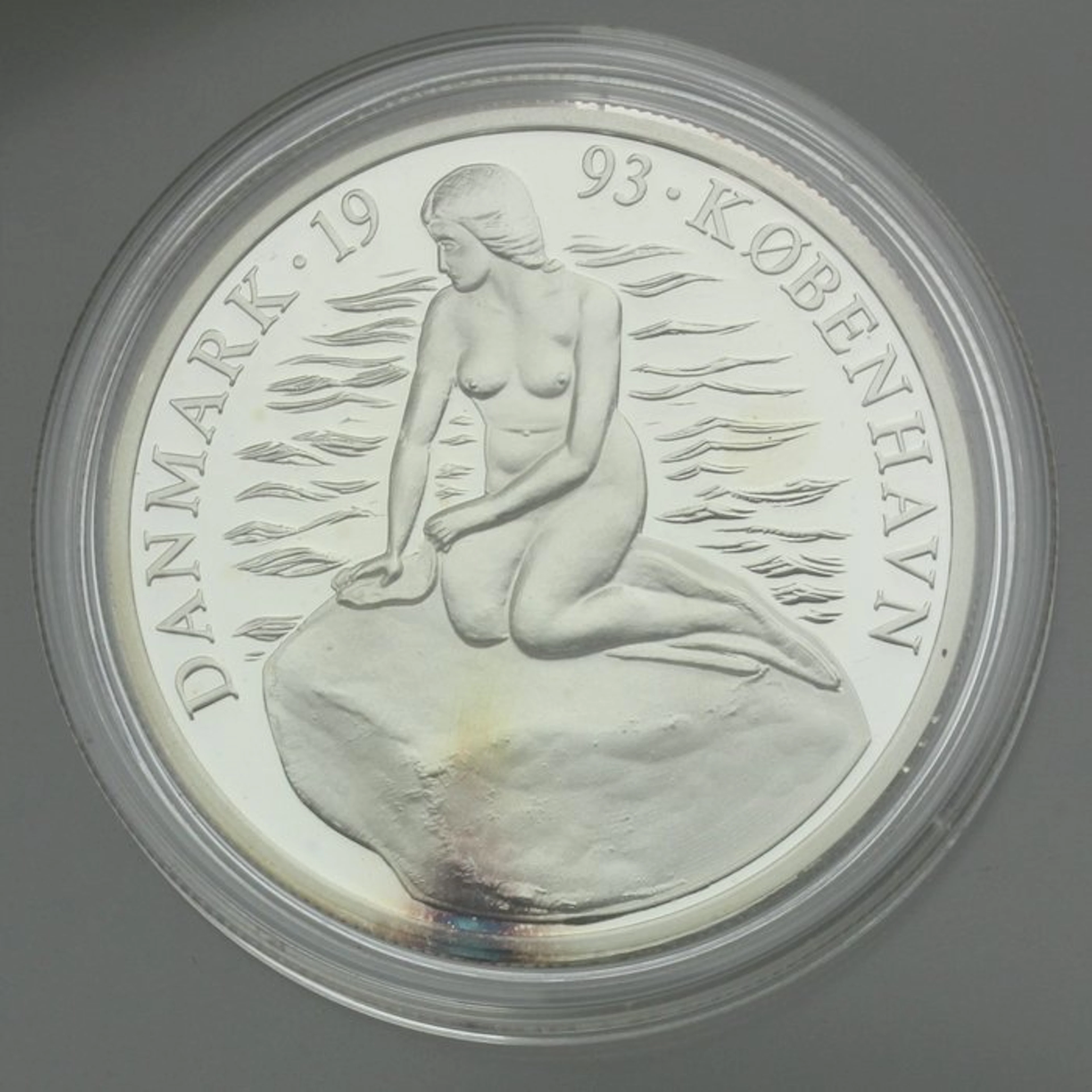 Denmark. Ecu Argent PROOF 1993 (No reserve price)