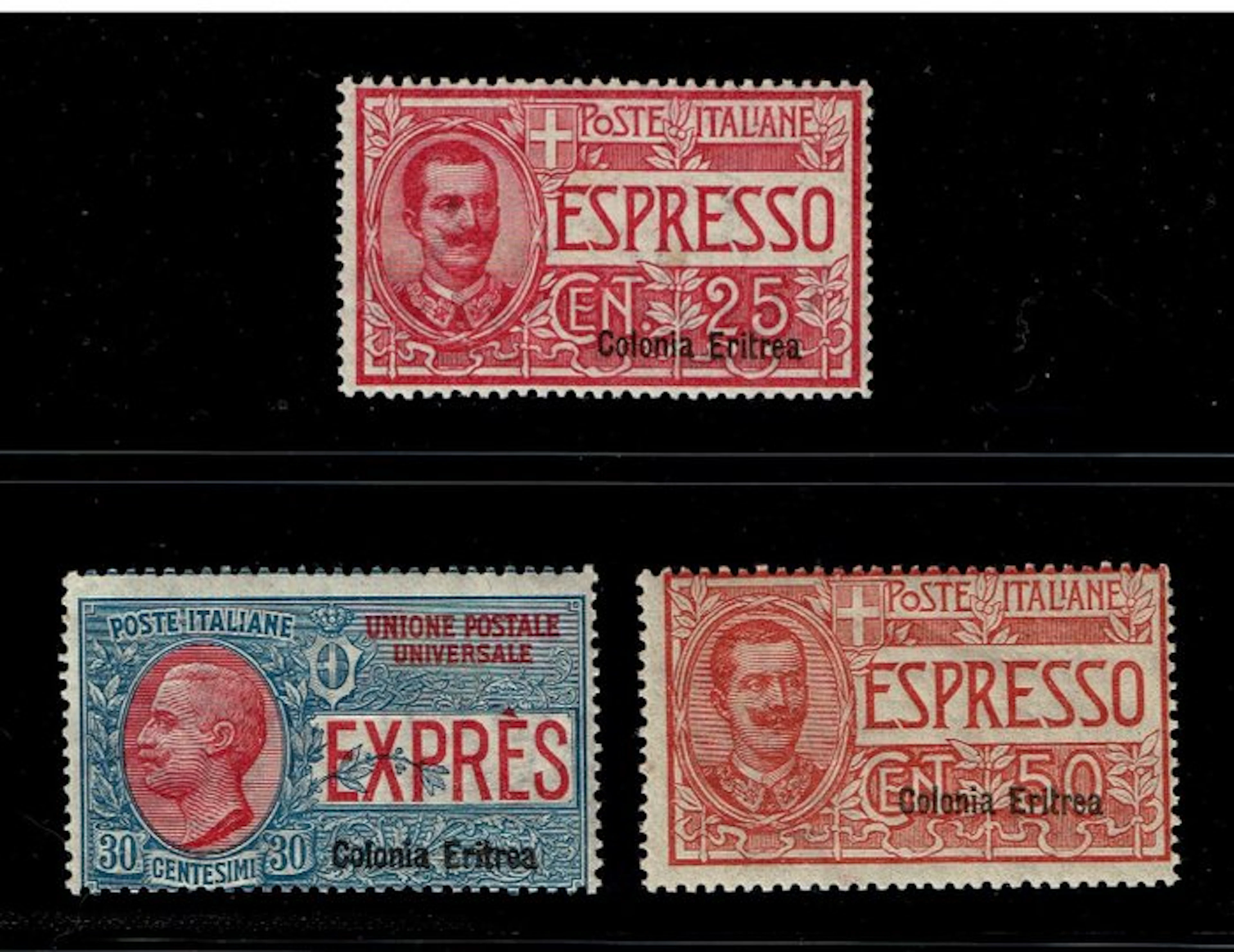 Italian Eritrea 1907/1921 - Floral Effigy of the King MNH...