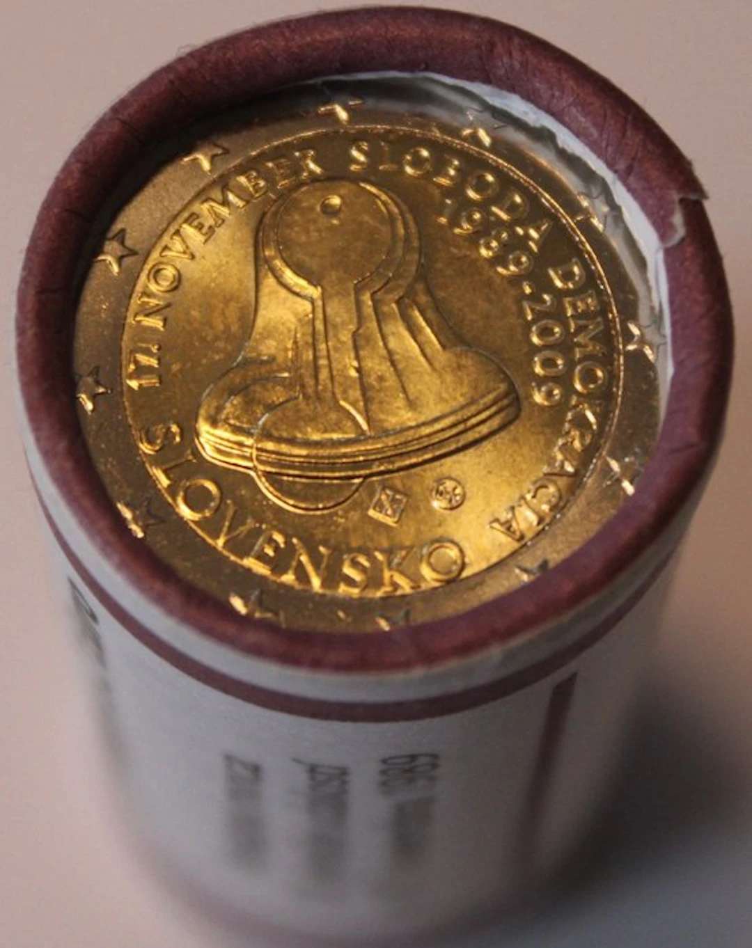Slovakia. 2 Euro 2009 "Democracy" (25 coins) in Roll (No reserve price)