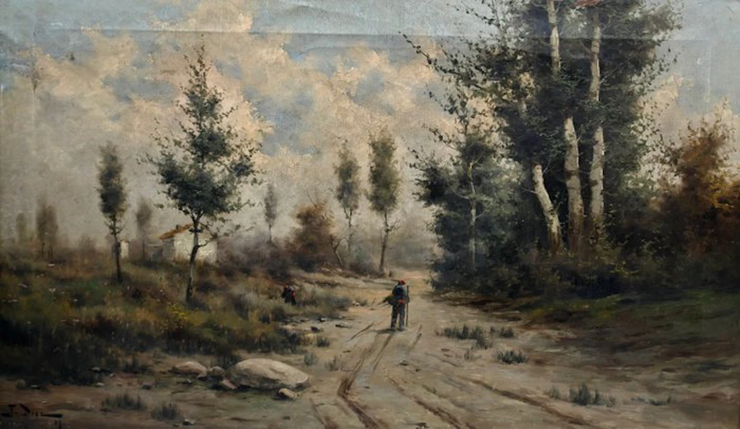 École espagnole (XIX) - Le Chemin à travers les bois - XL FORMAT
