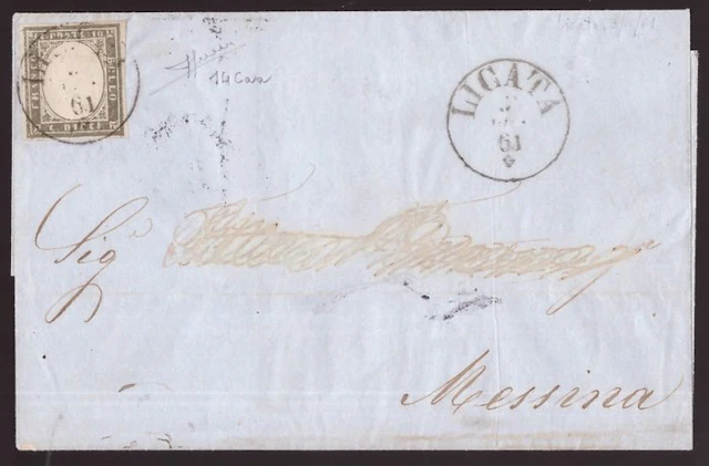 Italian Ancient States - Sardinia 1861 - 10 c