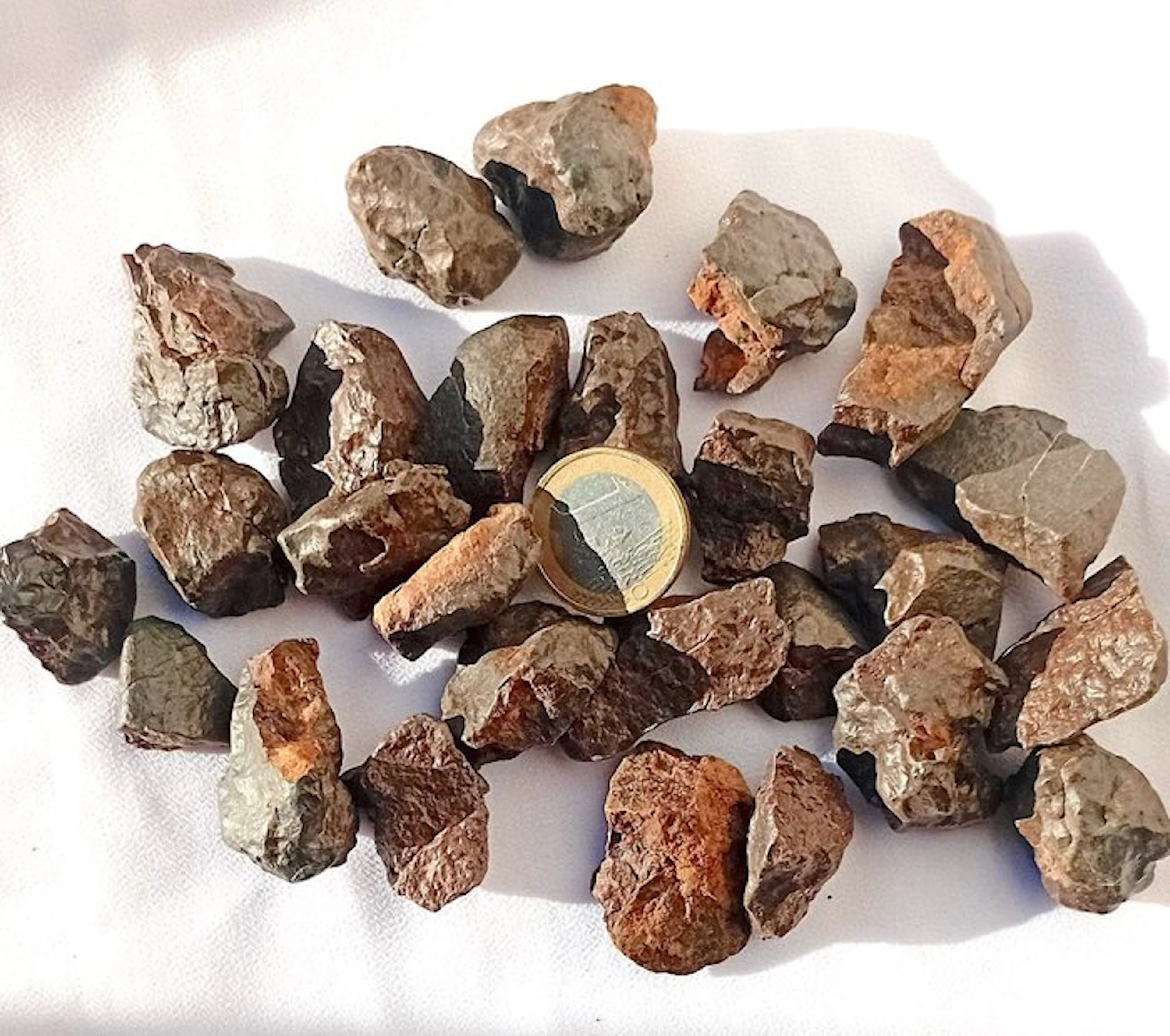 set of 27 unclassified chondrites meteorites Chondrite Meteorite - 340 g - (26)