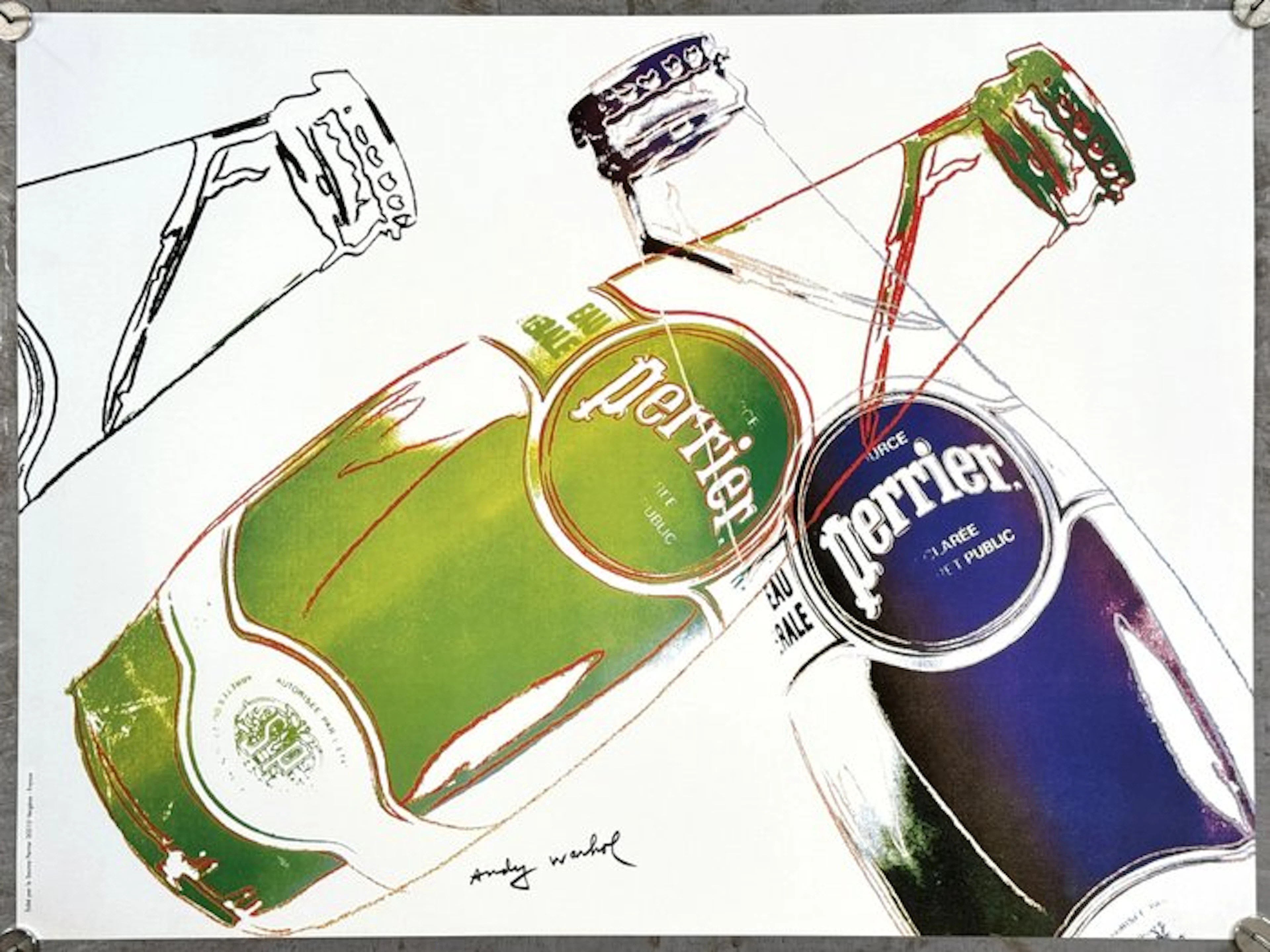 Andy Warhol - Perrier | poster pubblicitario | litografia
