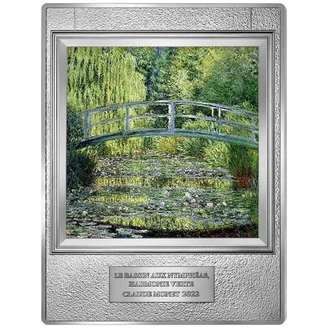 France. 250 € 2022 Masterpieces of Museum - Claude Monet - Water Lily Pond