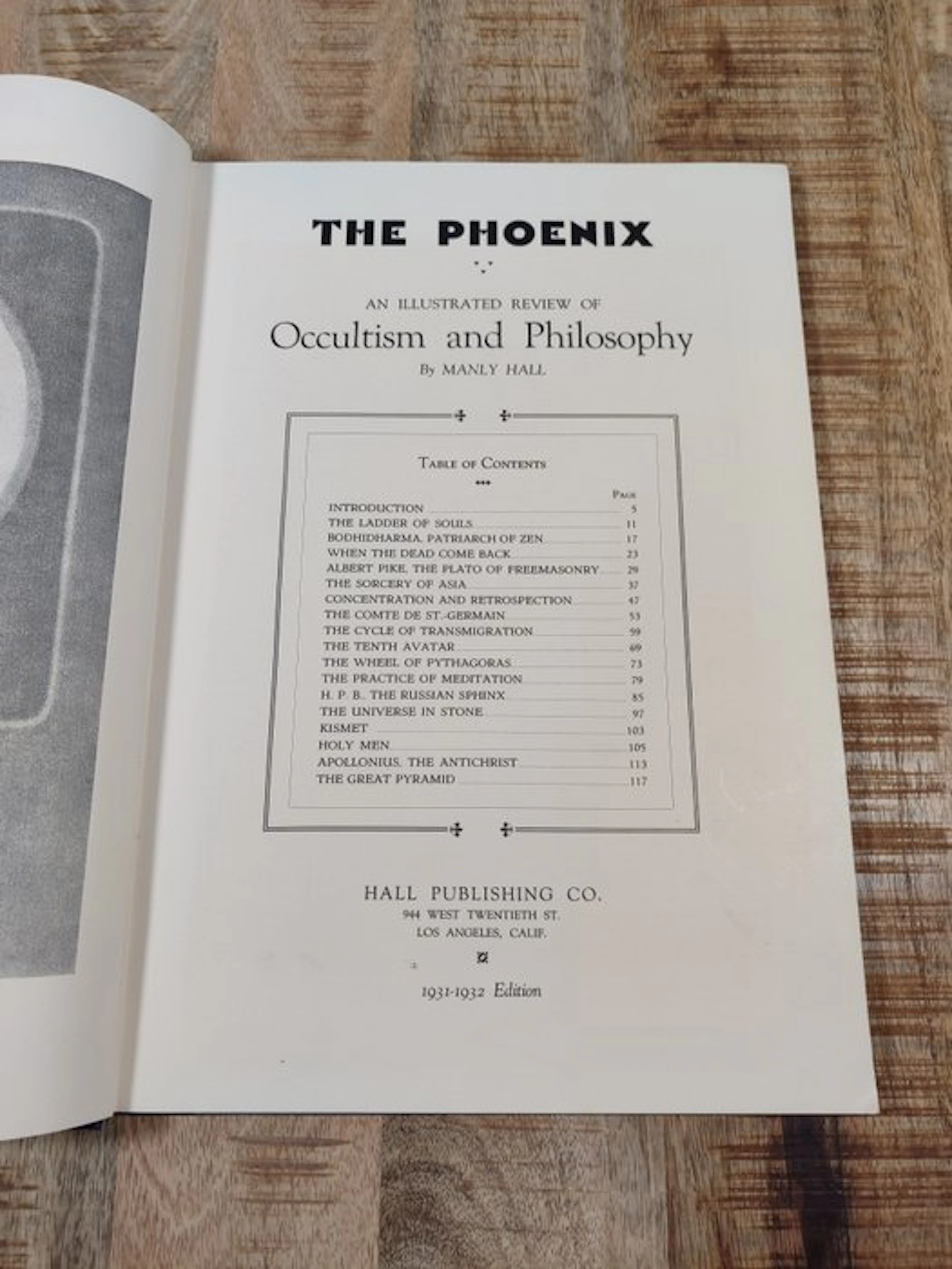Manly Hall - The Phoenix - 1931-1932