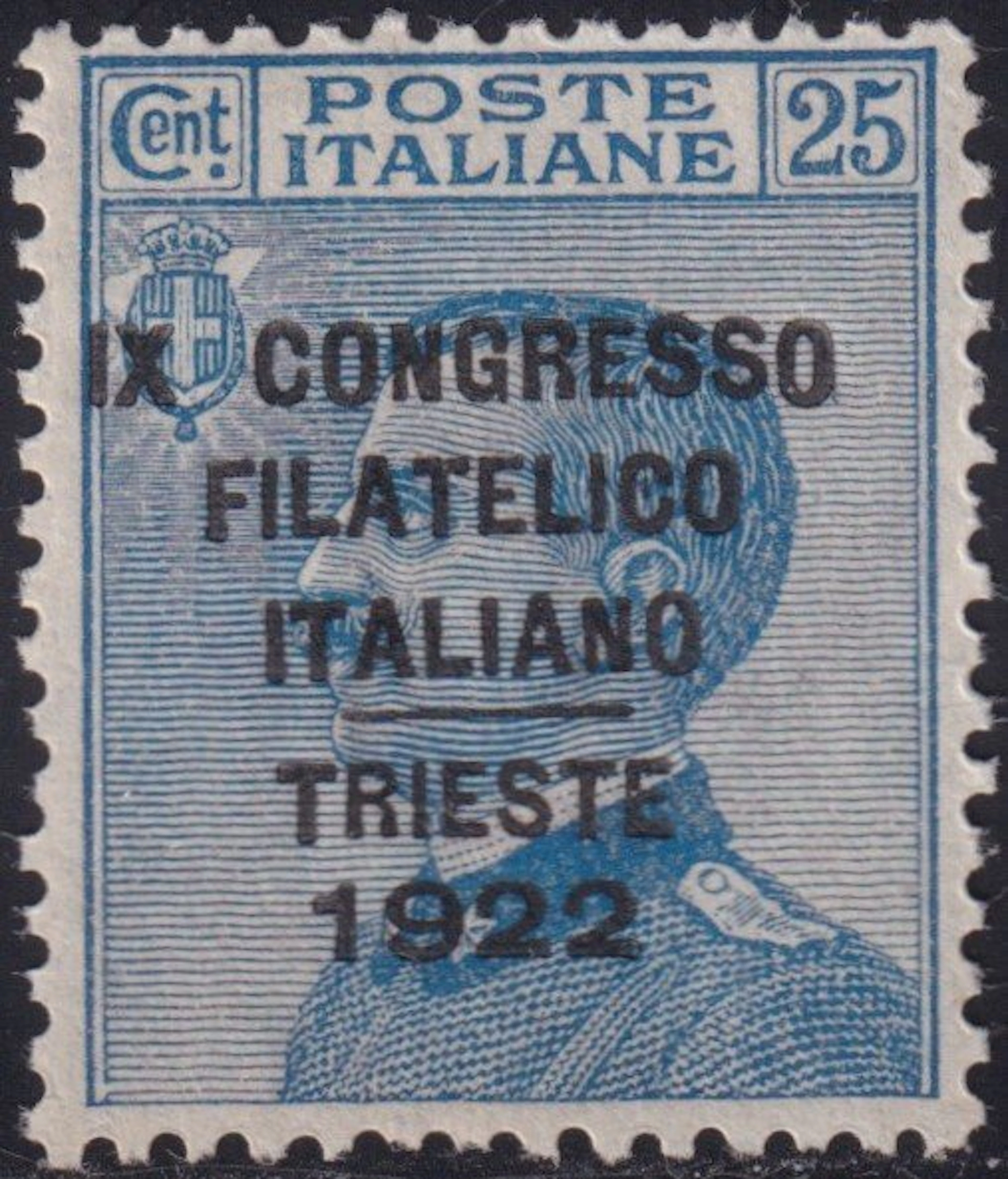 Italy Kingdom 1922 - Trieste Congress 25c blue Sass 125