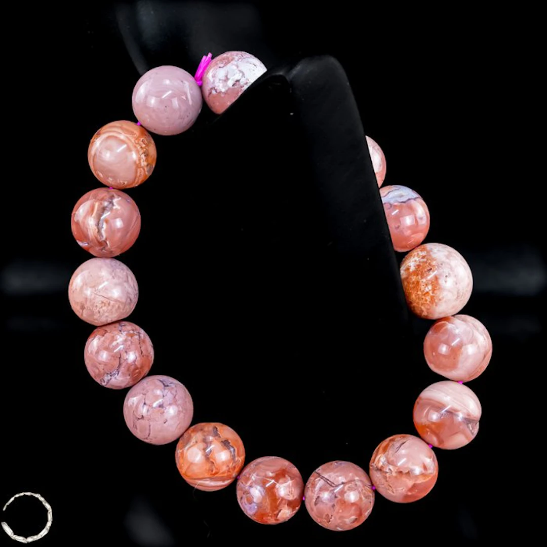 Cotton Candy Agate Bracelet – Delicate colors with...