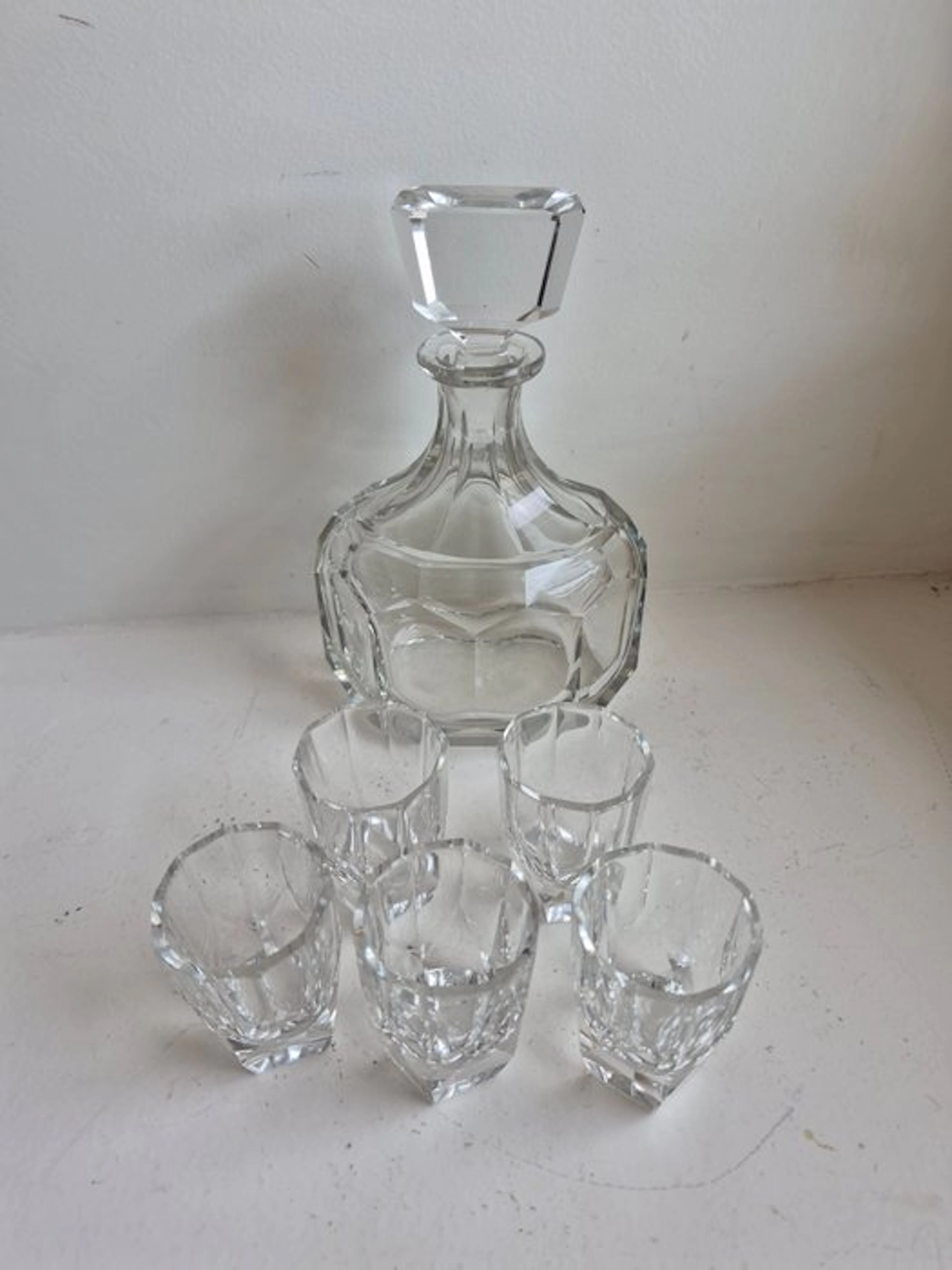Liquor set (6) - Crystal