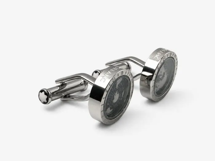 Montblanc - Steel - Cufflinks - Geosphere Cufflinks