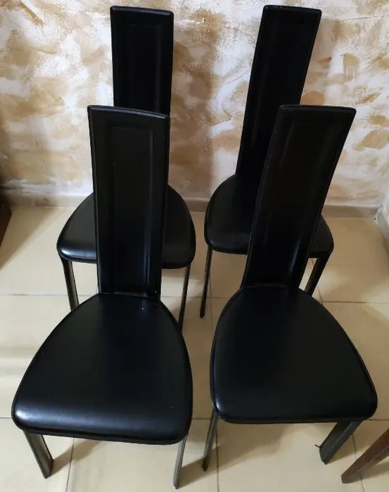 Chair - Steel - Set of four chairs