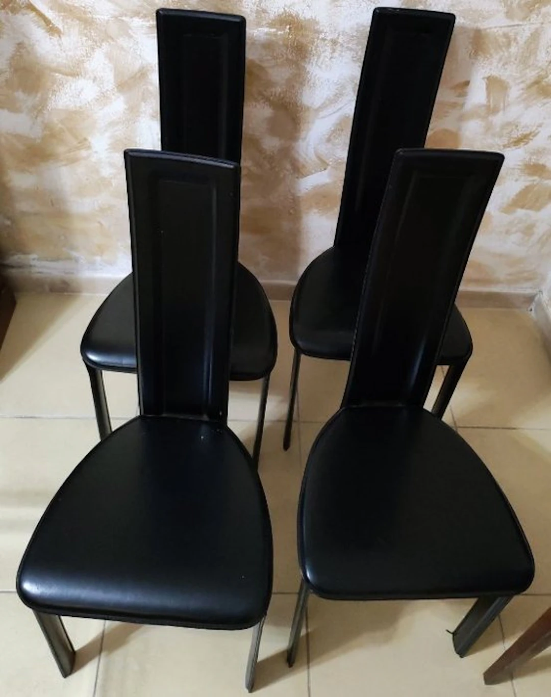 Chair - Steel - Set of four chairs