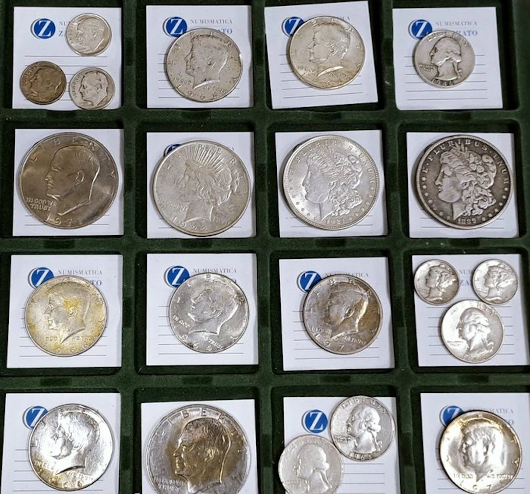 United States. Lotto di 21 Monete di cui alcune in argento