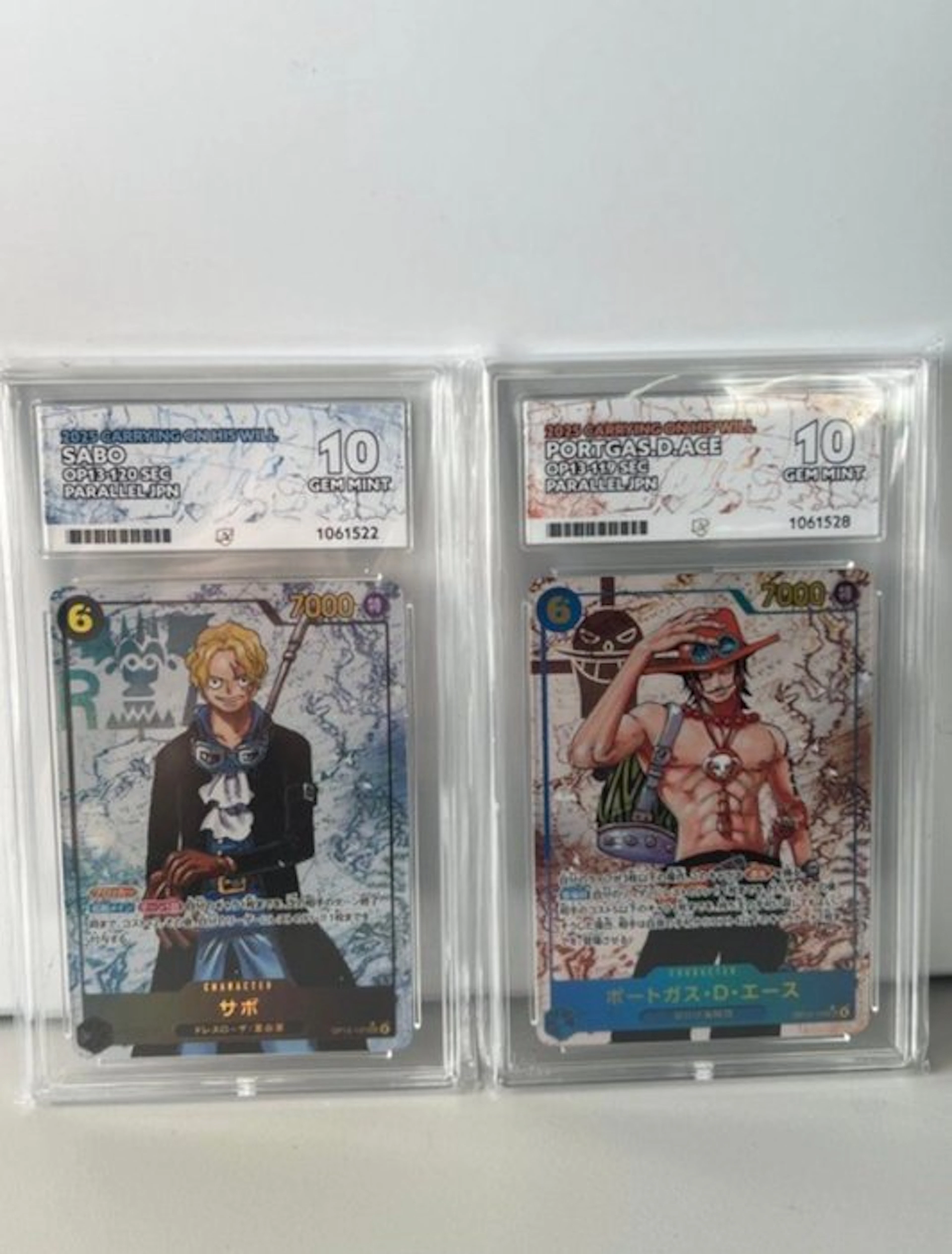 Bandai - 2 Graded card - One Piece OP13-120 SEC / OP13-119 SEC Parallel card