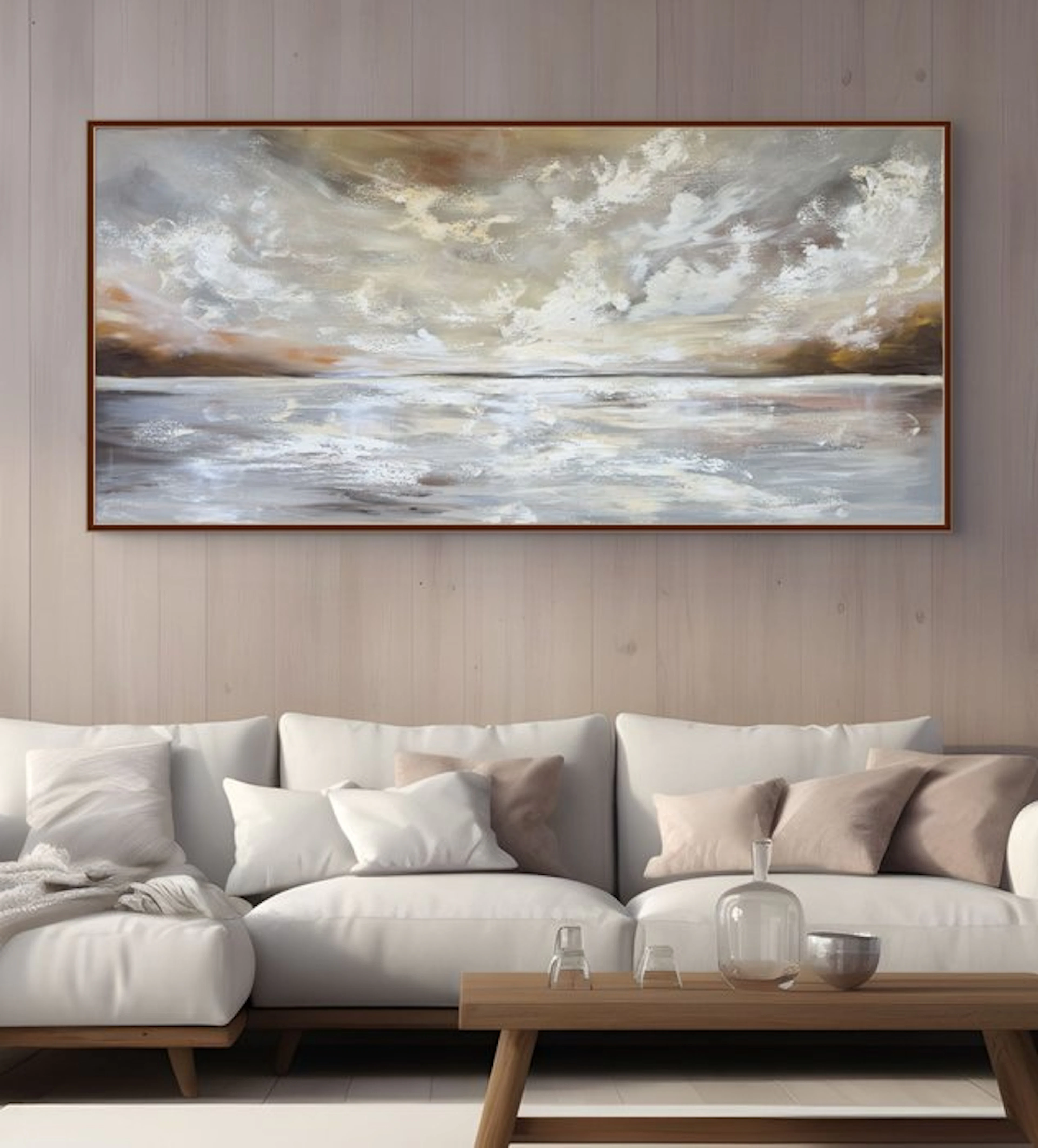 Irina Morisch - Golden sunset- original seascape artwork -