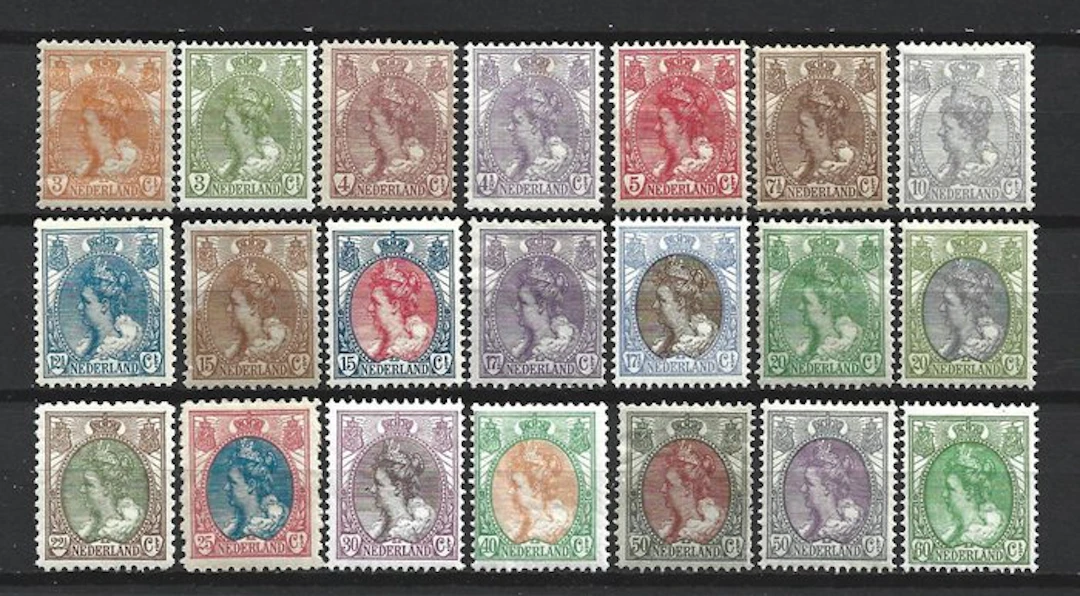 Netherlands 1899/1921 - Fur Collar series - NVPH 56/76