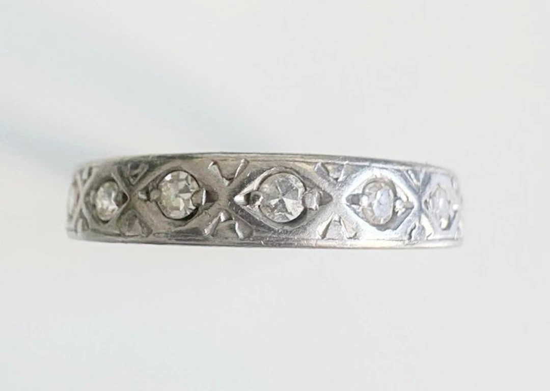Eternity ring - 18 kt. White gold Diamond (Natural)