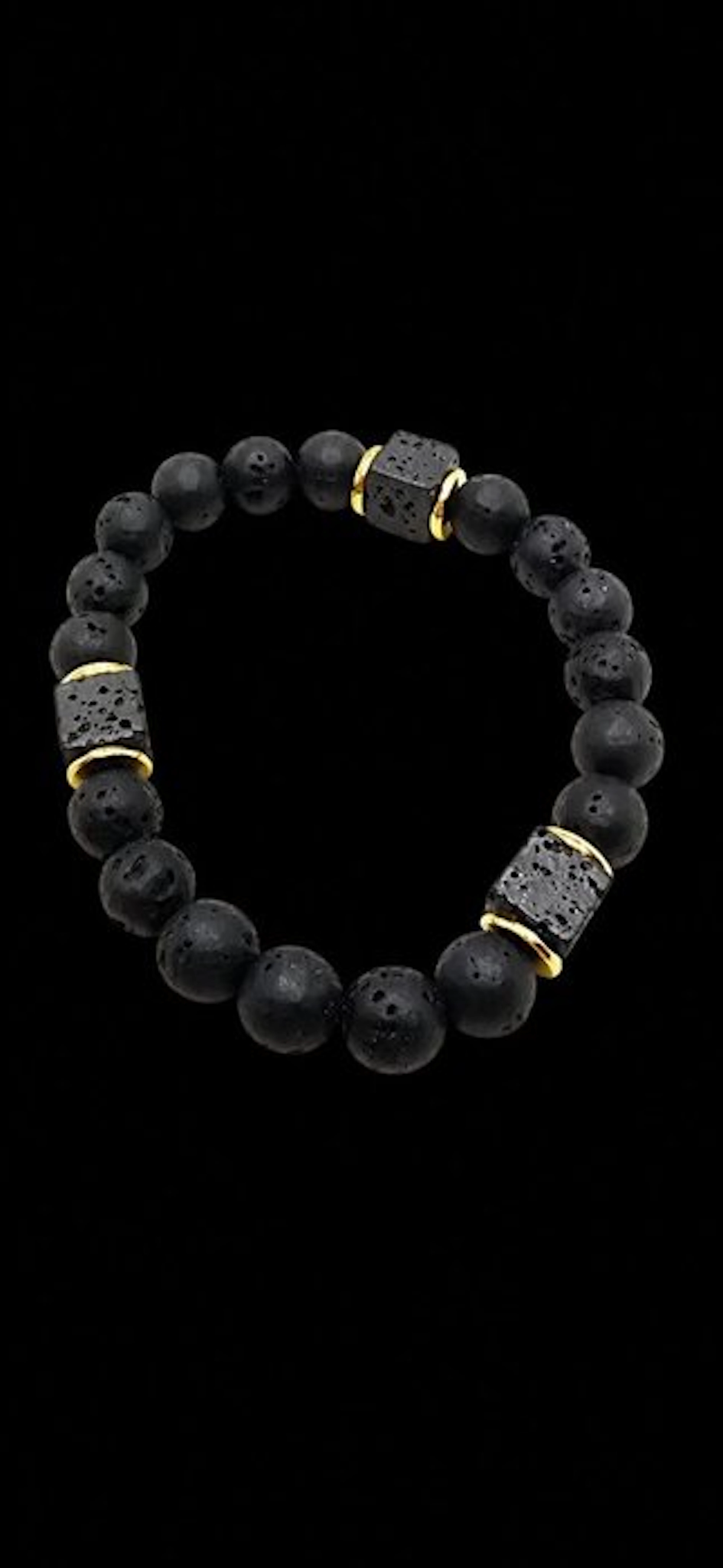 Volcanic Lava Bracelet from La Palma