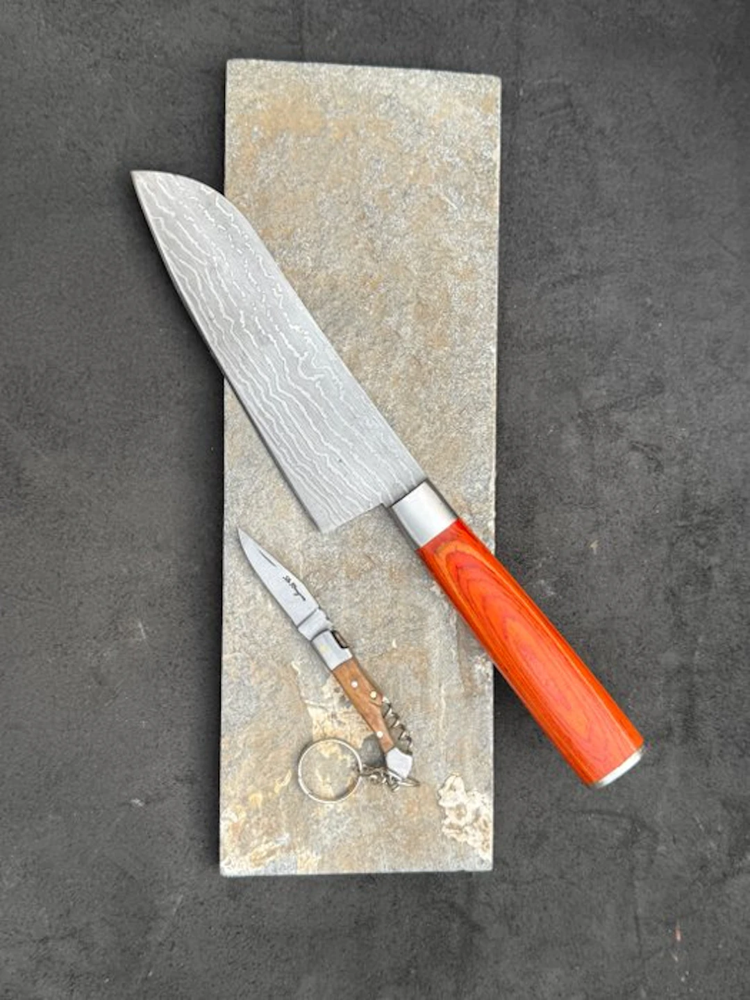 Hekito - Kitchen knife - Santoku - Exclusive Vintage...