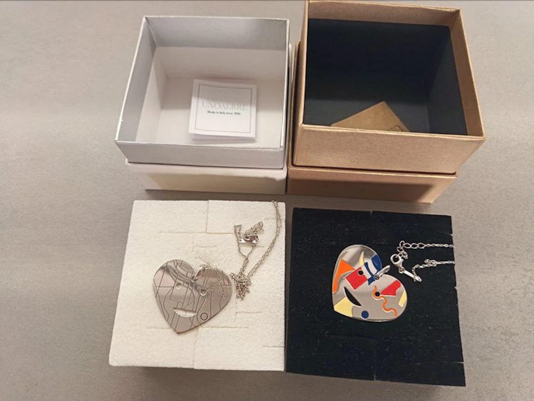 No reserve price - UnoAErre - Necklace with pendant - A Tutto Cuore Silver