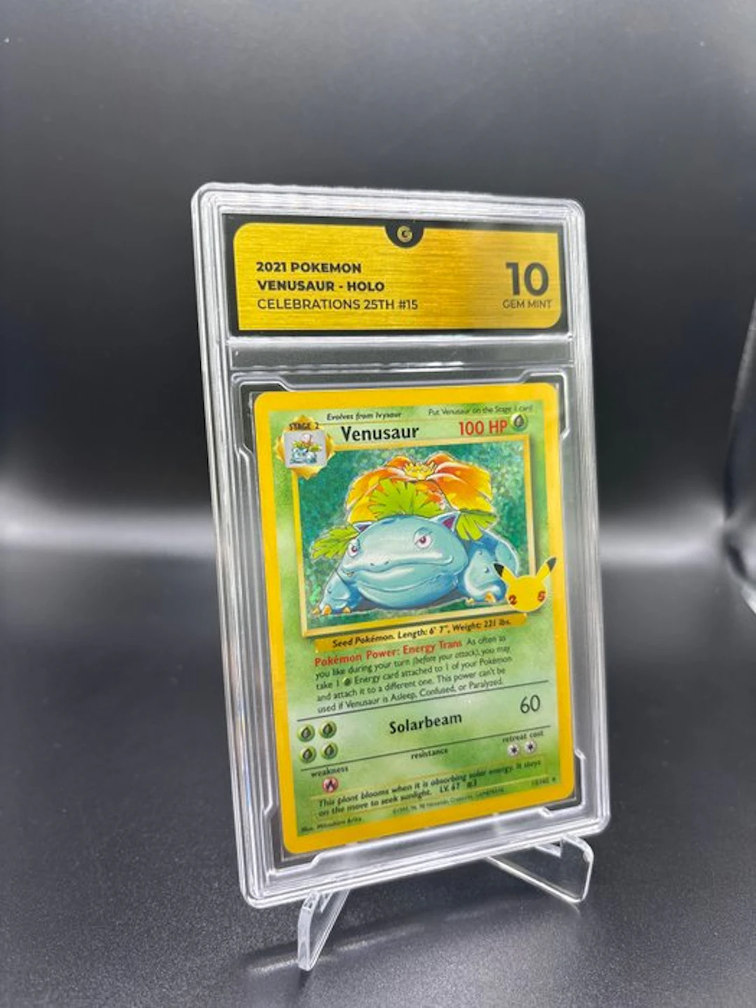 Pokémon - 1 Graded card - Venusaur 15 Foil - GG 10...