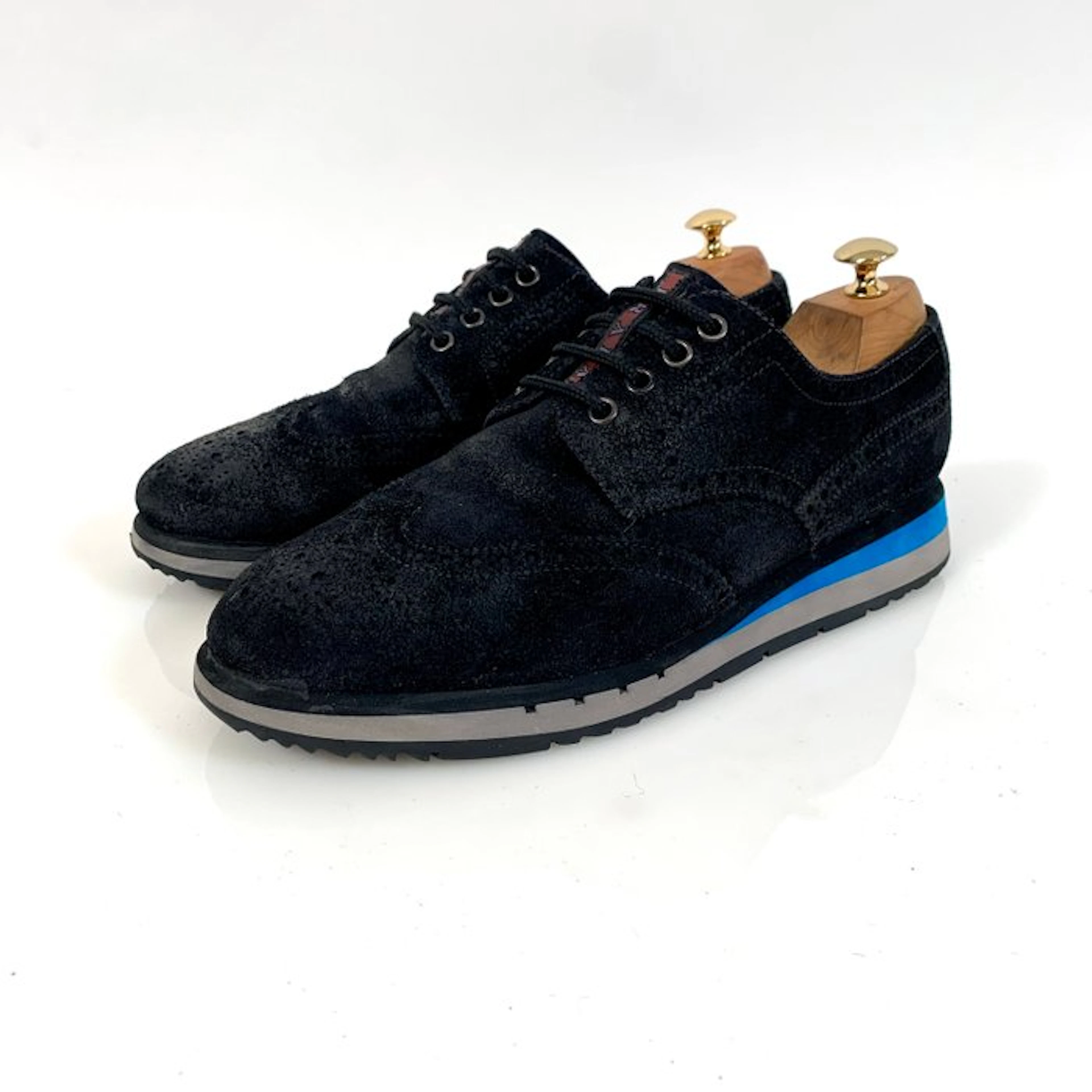 Prada Sneaker Brogue Navy Blue 4E 2339 UK 8 - Brogues - Size: EU 42