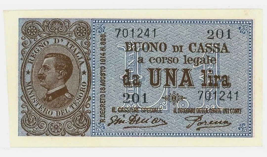 Italy. - 1 Lira - 1921 - Gigante BS 3D