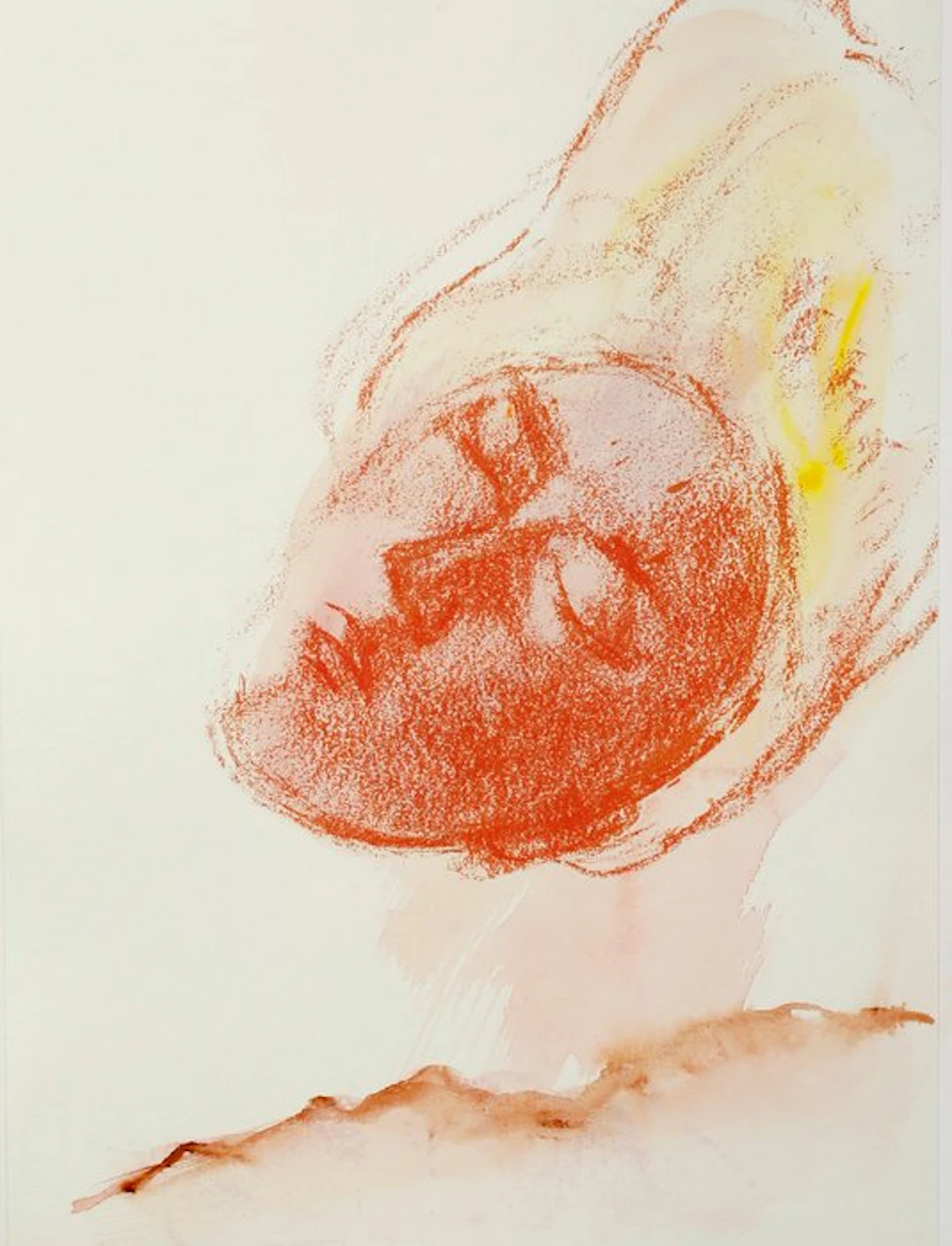 Leiko Ikemura (1951) - Ohne Titel (Floating Face)